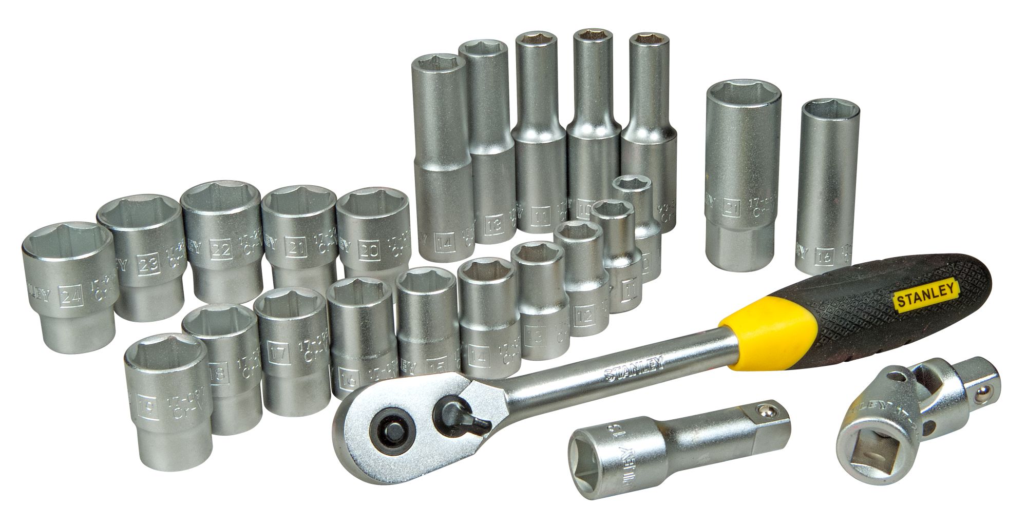 Juego de llaves de vaso 25 piezas 1/2