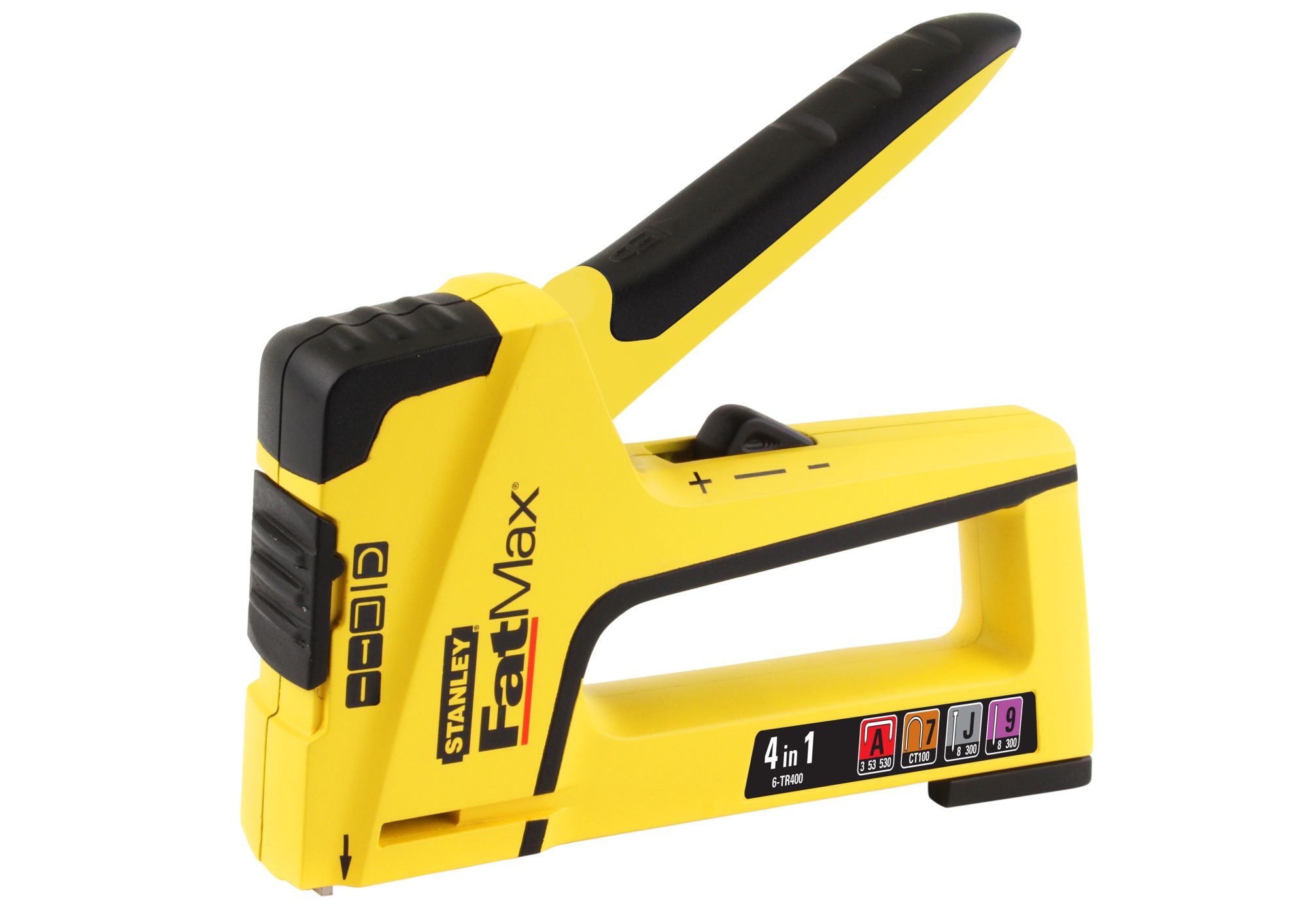 Grapadora FATMAX® TR400 4en1 -Grapa Tipo A, Cables y Clavo Tipo J