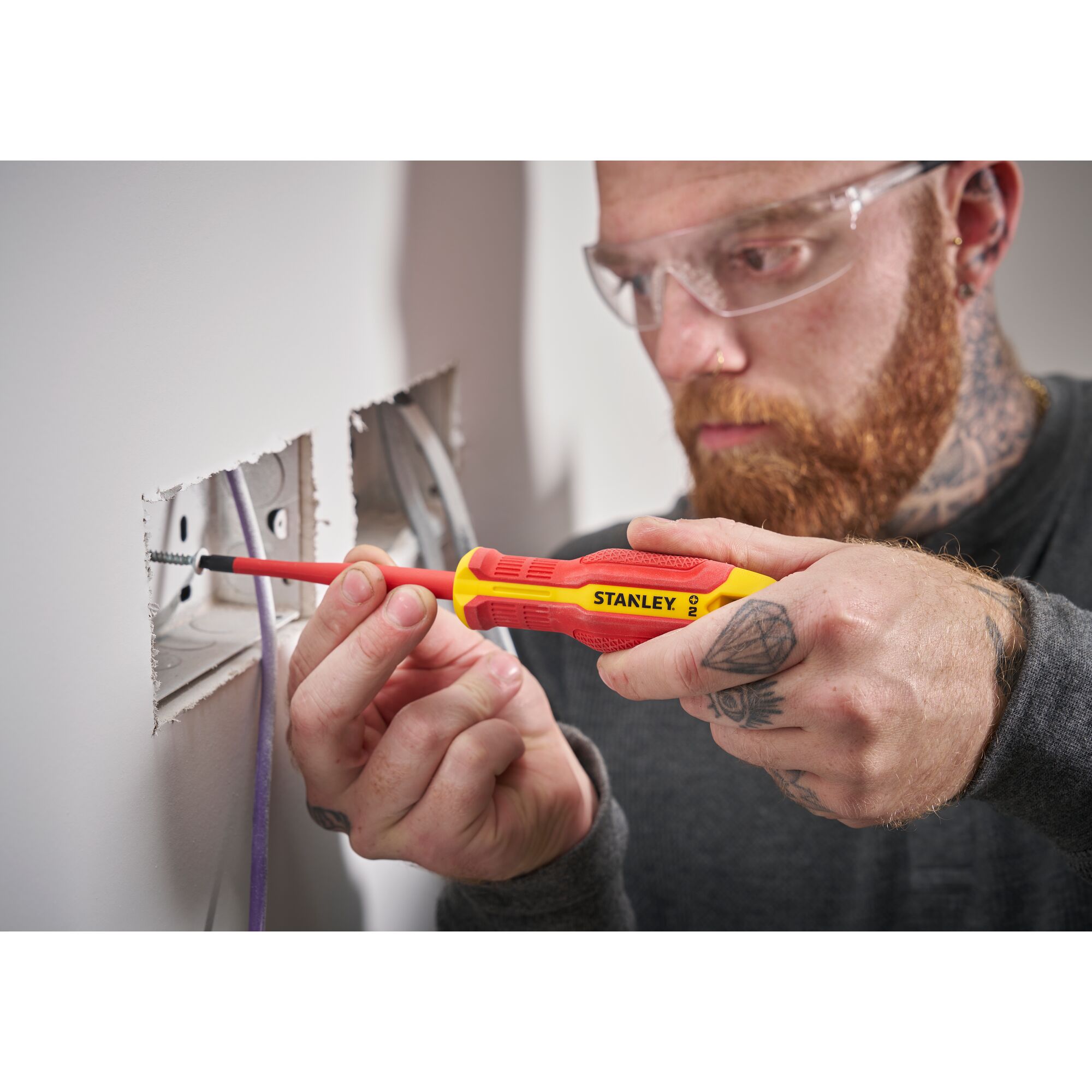 Destornillador STANLEY® Pozidriv Aislado 1000v PZ2x100mm