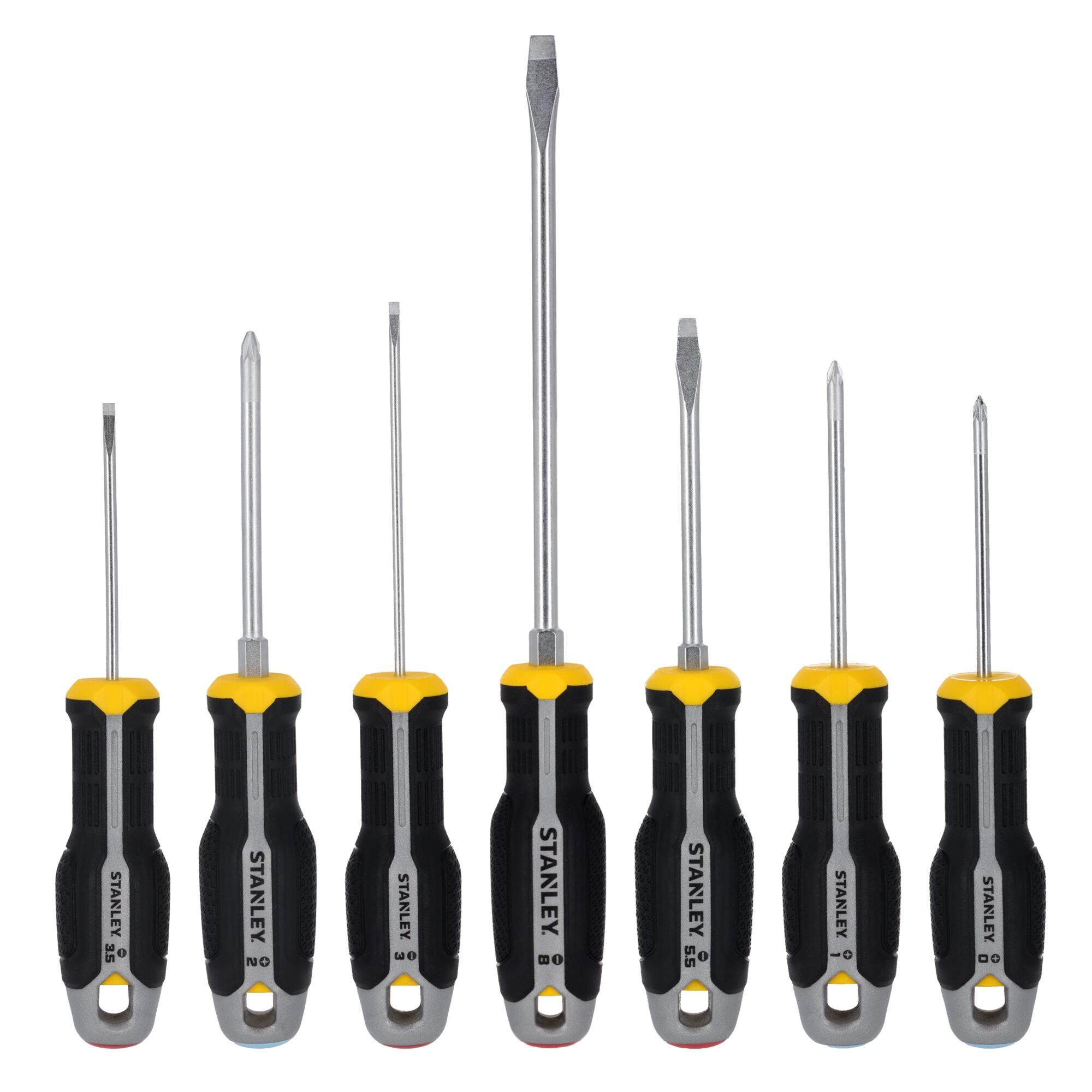 Juego Destornilladores STANLEY® Plano/Pozidriv - 7 Piezas