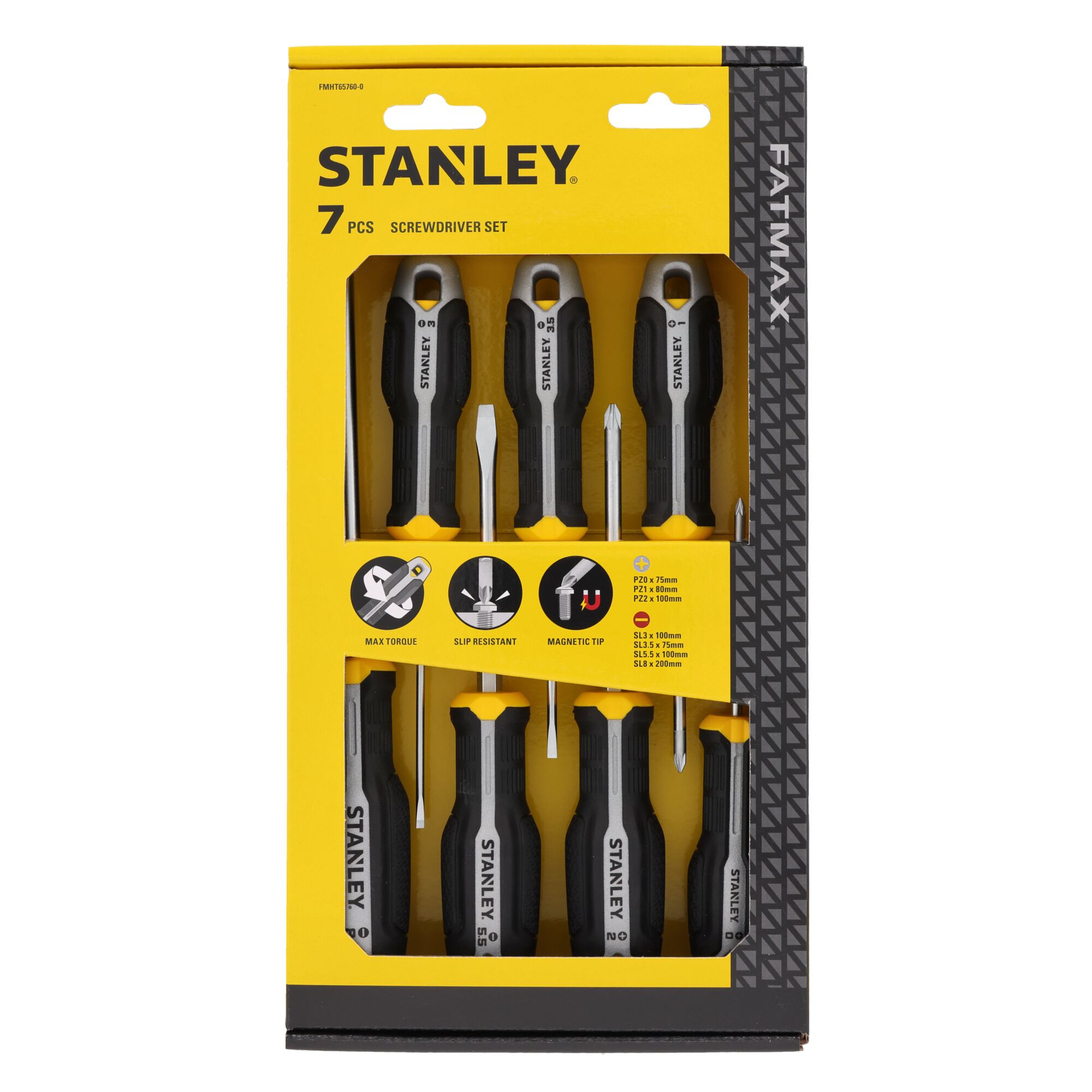 Juego Destornilladores STANLEY® Plano/Pozidriv - 7 Piezas
