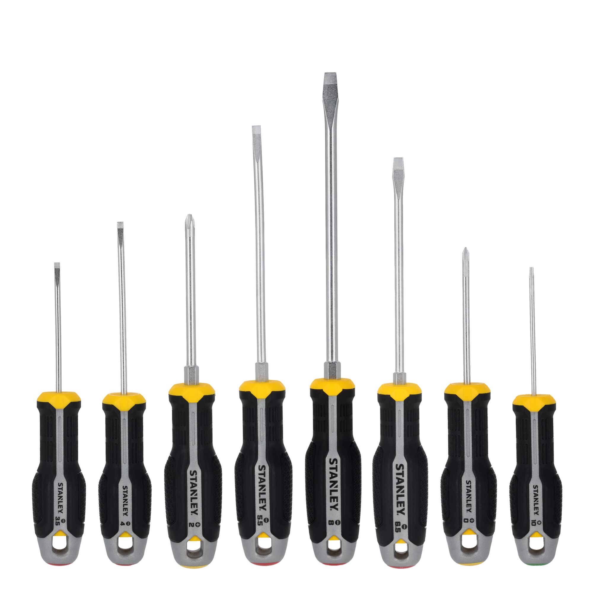 Juego Destornilladores STANLEY® Plano/Phillips - 8 Piezas