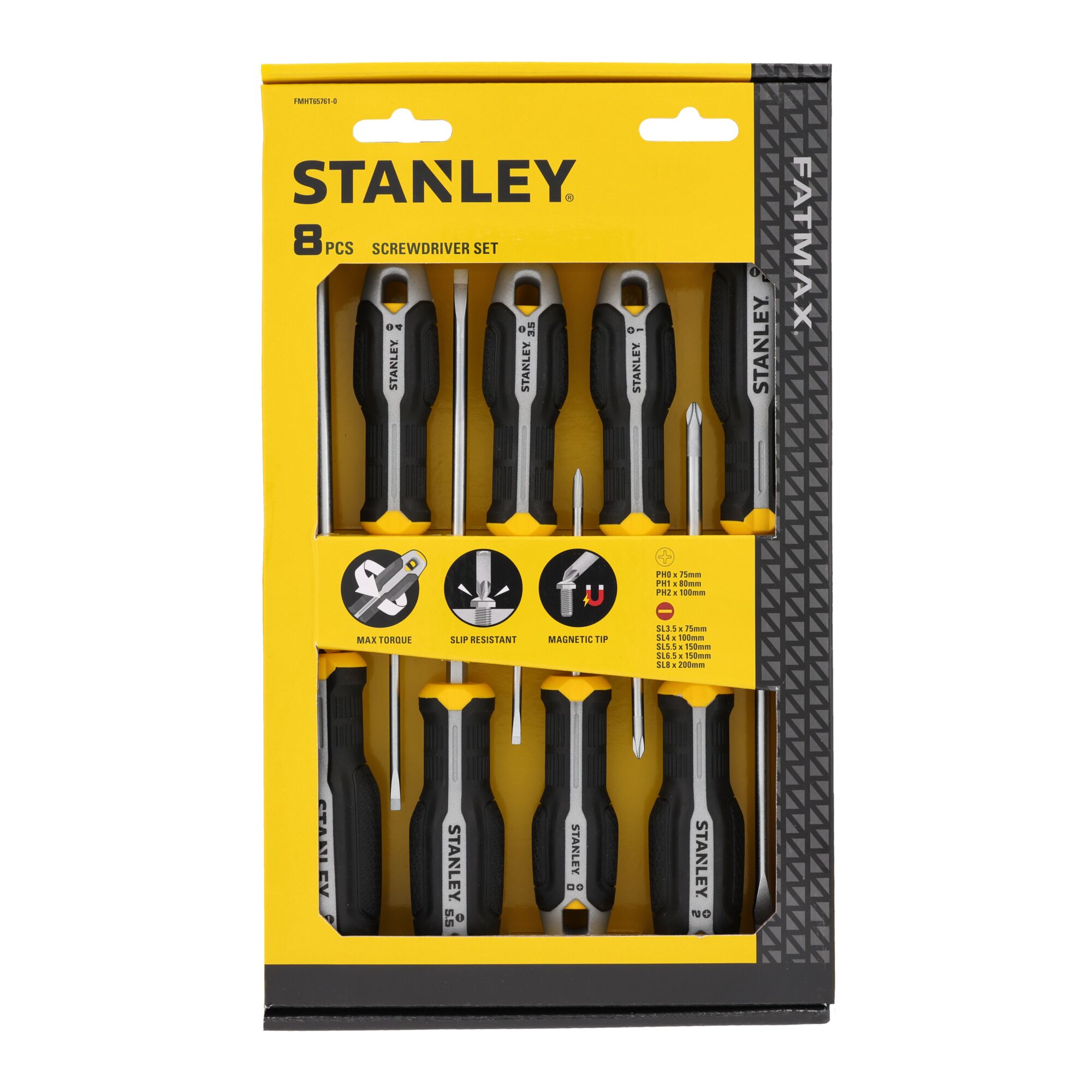 Juego Destornilladores STANLEY® Plano/Phillips - 8 Piezas