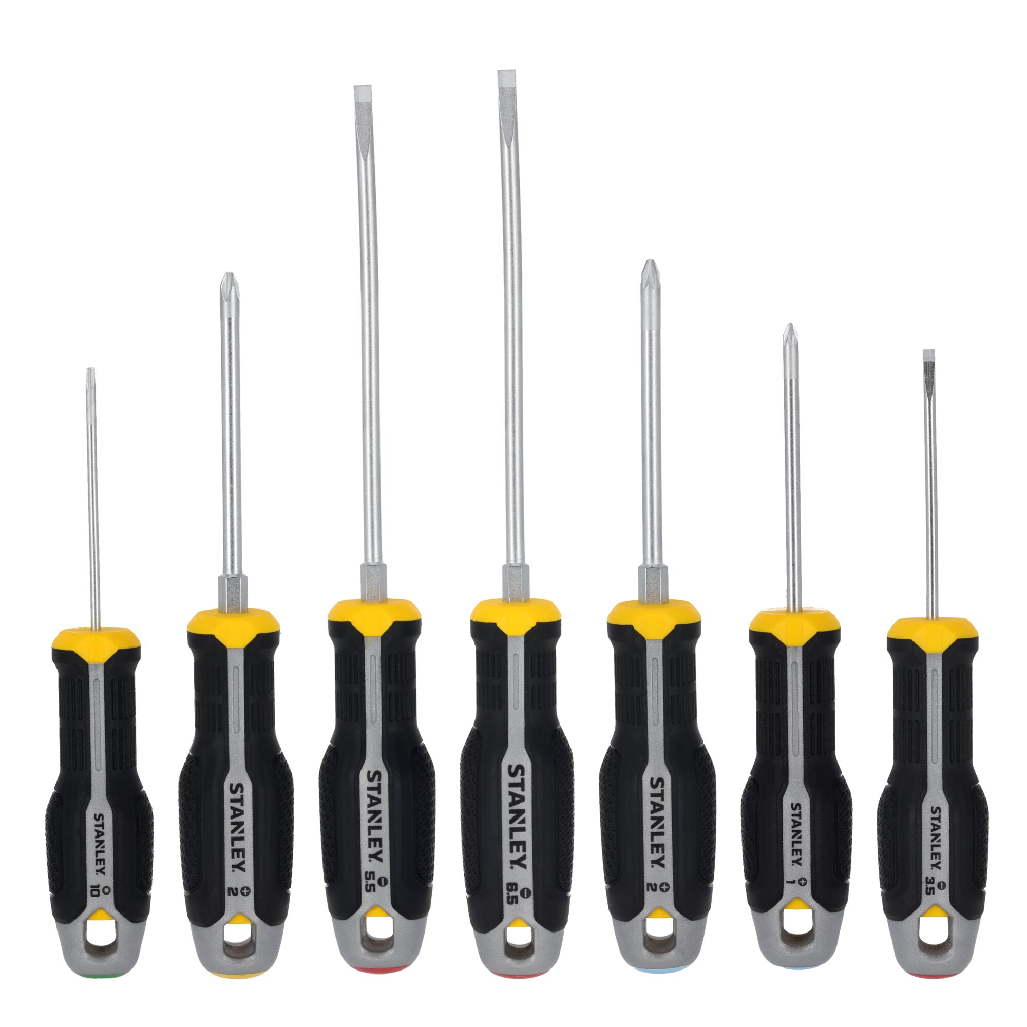Juego Destornilladores STANLEY® Plano/Phillips/Pozidriv -7 Piezas