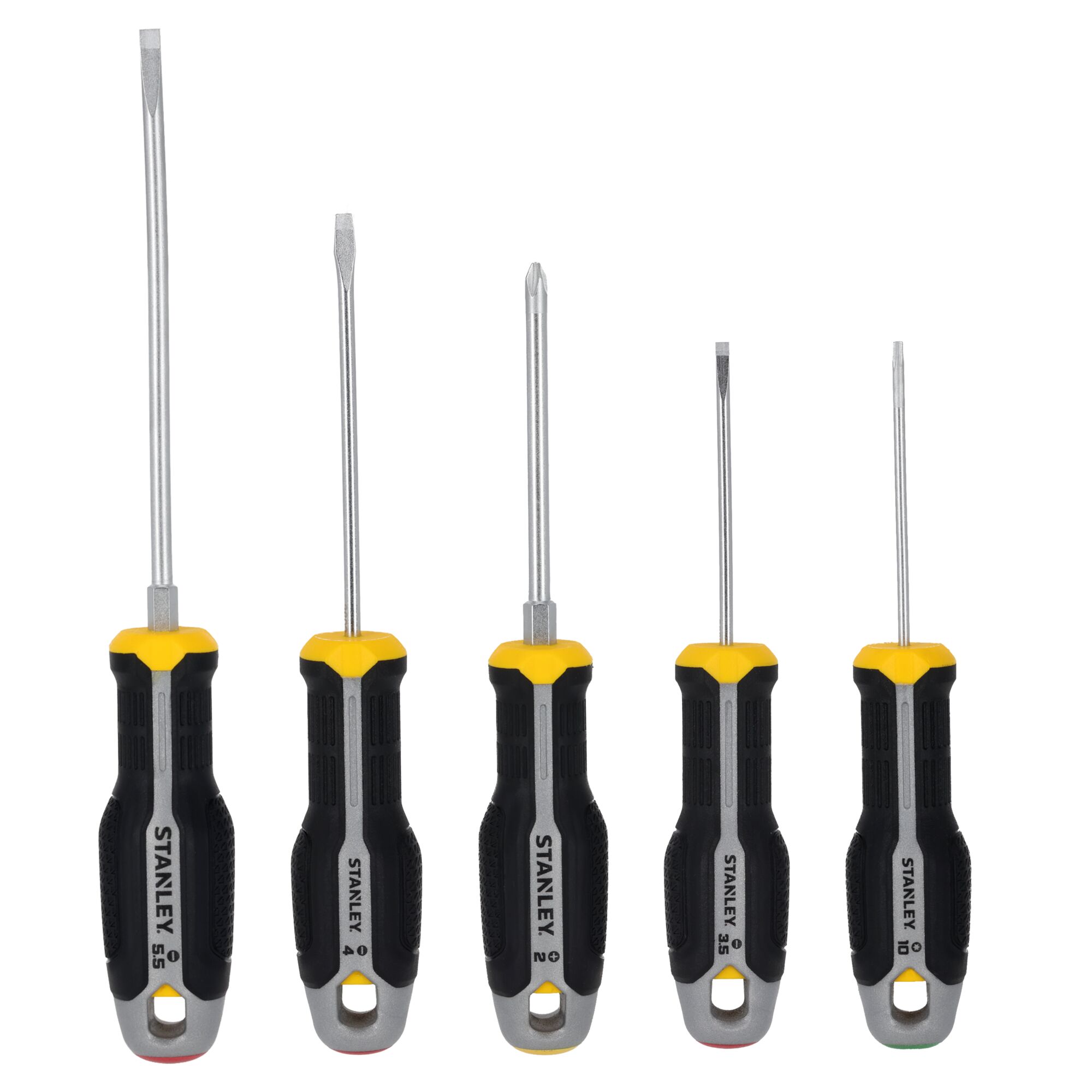 Juego Destornilladores STANLEY® Phillips/Pozidriv -5 Piezas