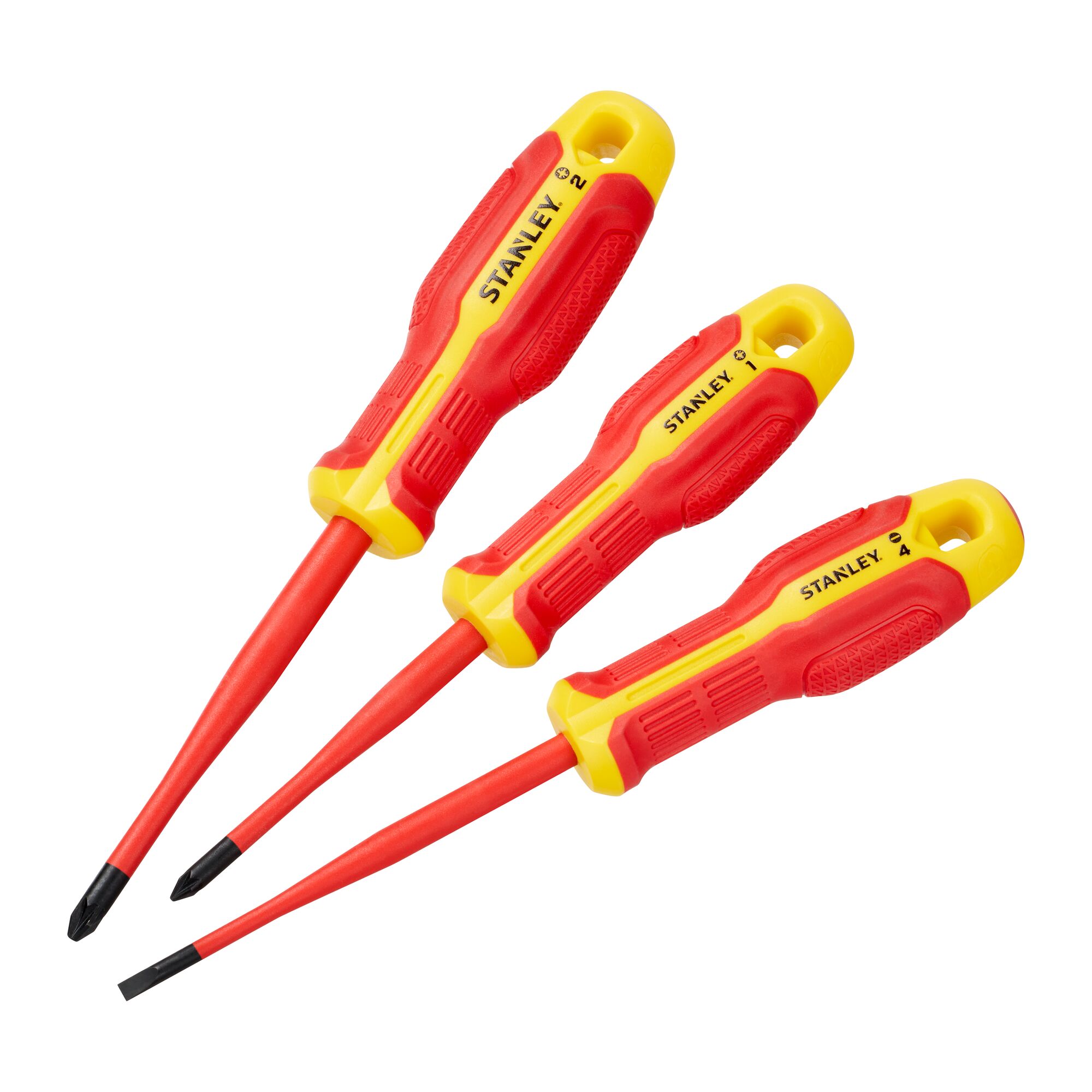 Juego Destornilladores Electricista Aislado 1000v STANLEY® Pozidriv - 3 Piezas