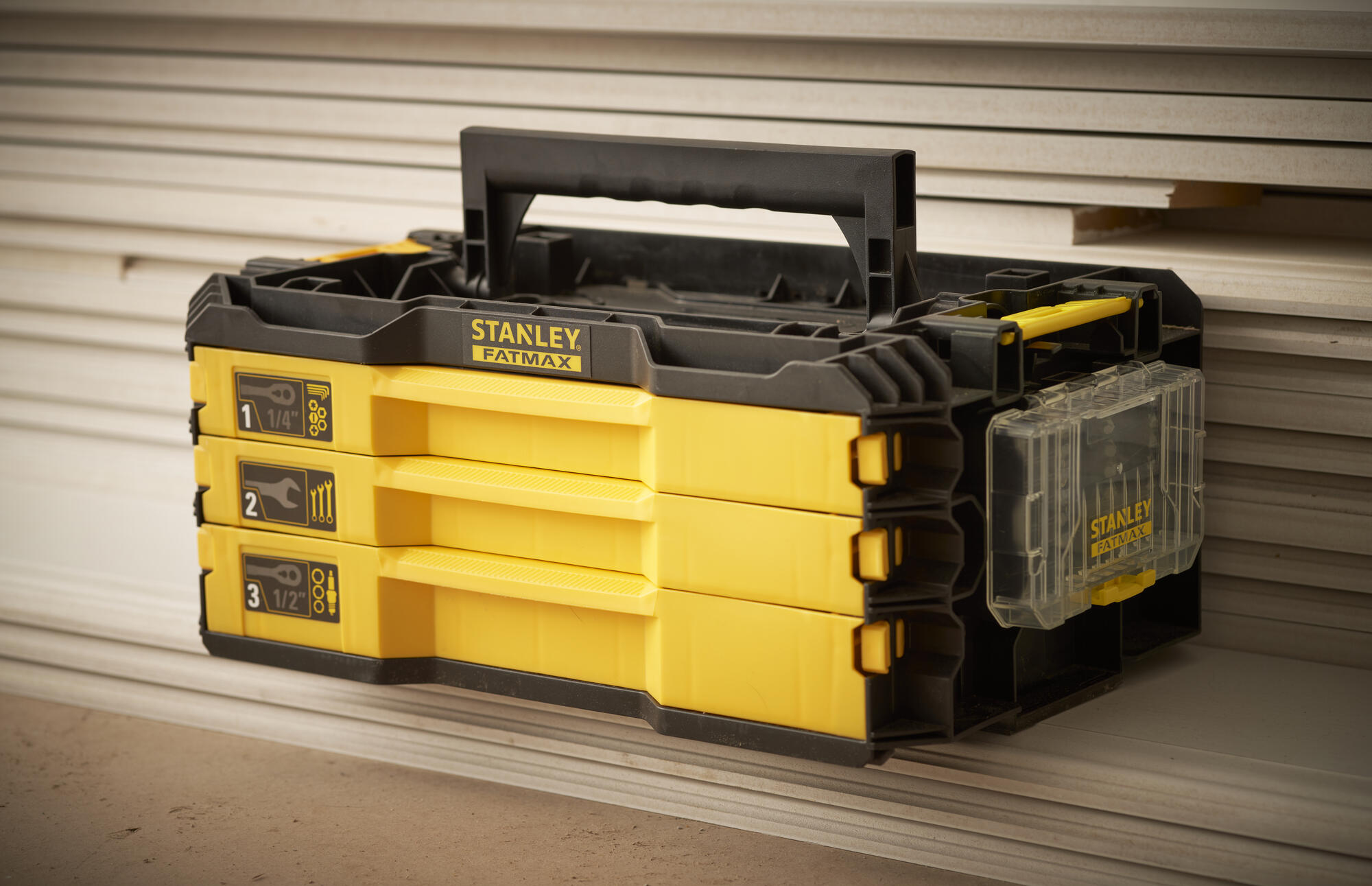 Juego de cajones con herramientas 1/4