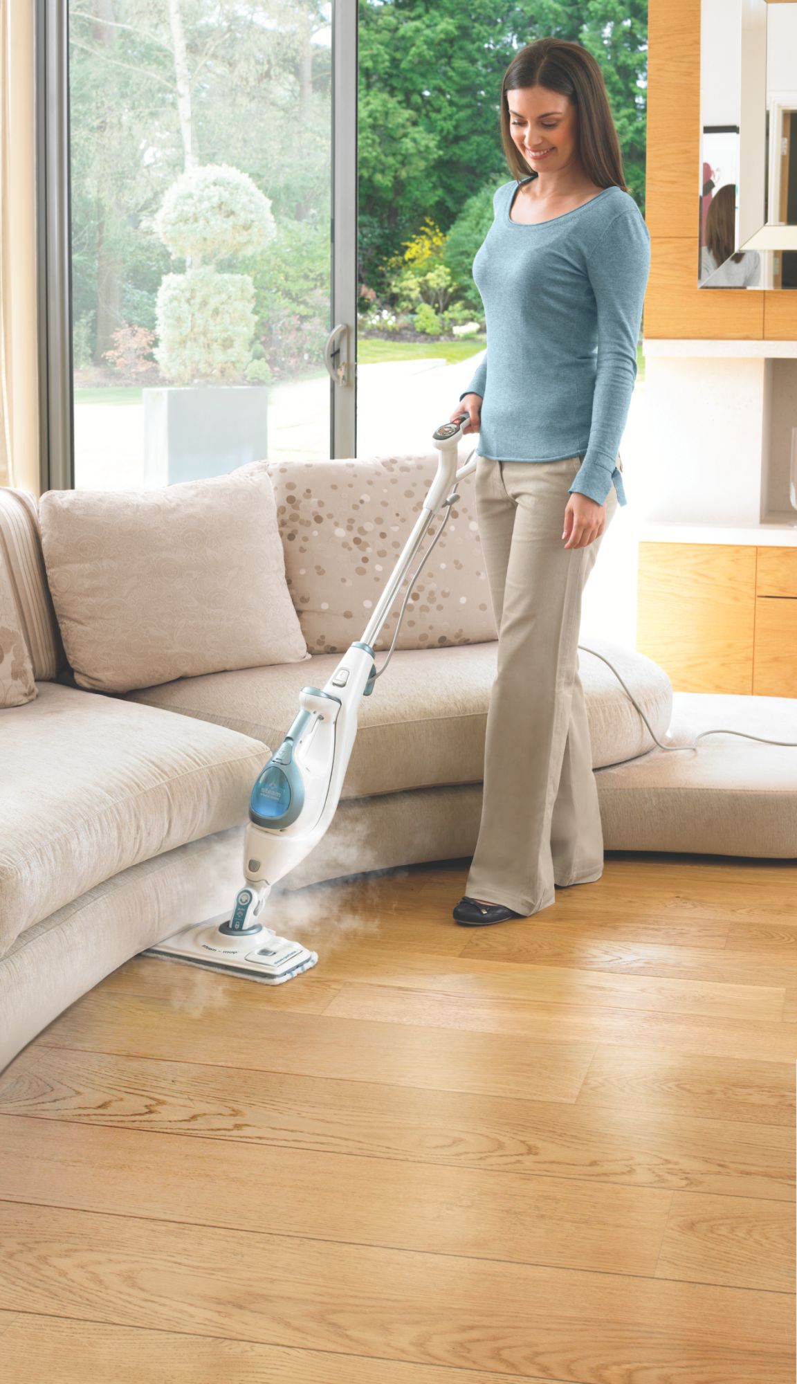 FSMH1621S-QS - Mopa de Limpieza Autoselect 10 en 1 con cabezal Steam - perfume