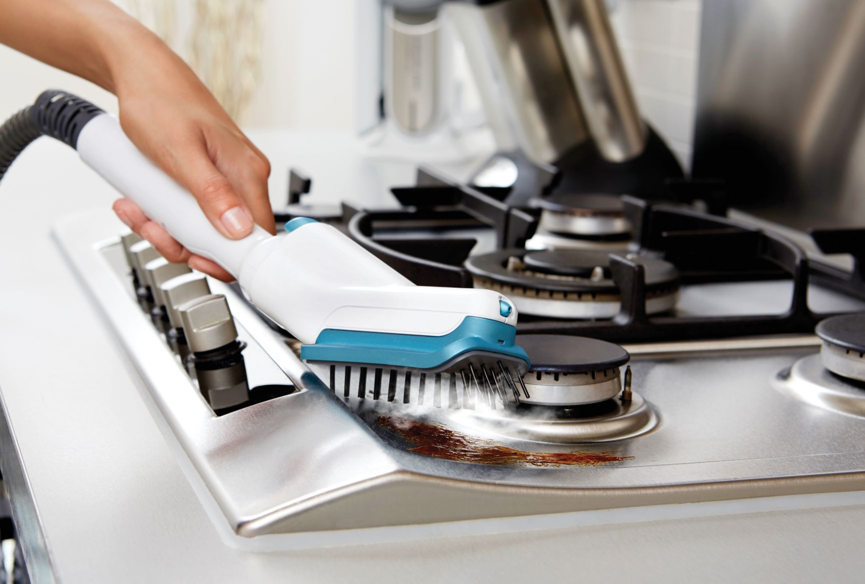 FSMHSS-XJ - Soporte con chorro de vapor y 3 cepillos