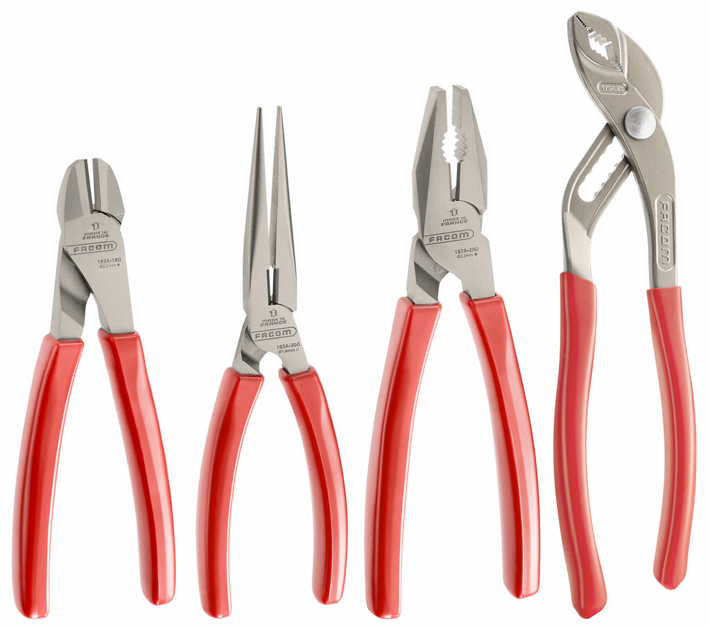 JUEGO 4 ALICATES MANTENIMIENTO PVC