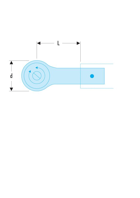 Trinquetes - fijación 20 x 7 mm