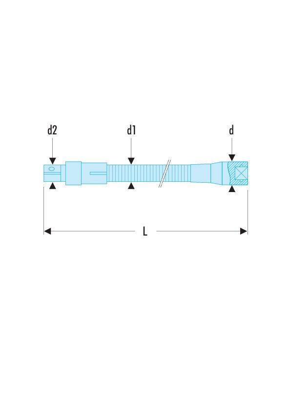 Alargadera flexible de 3/8