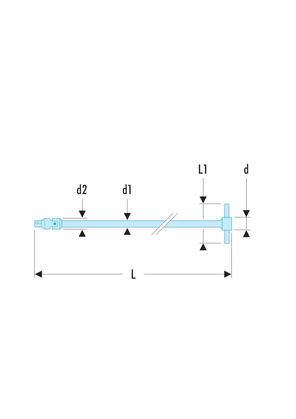 Mango con cardán 3/8