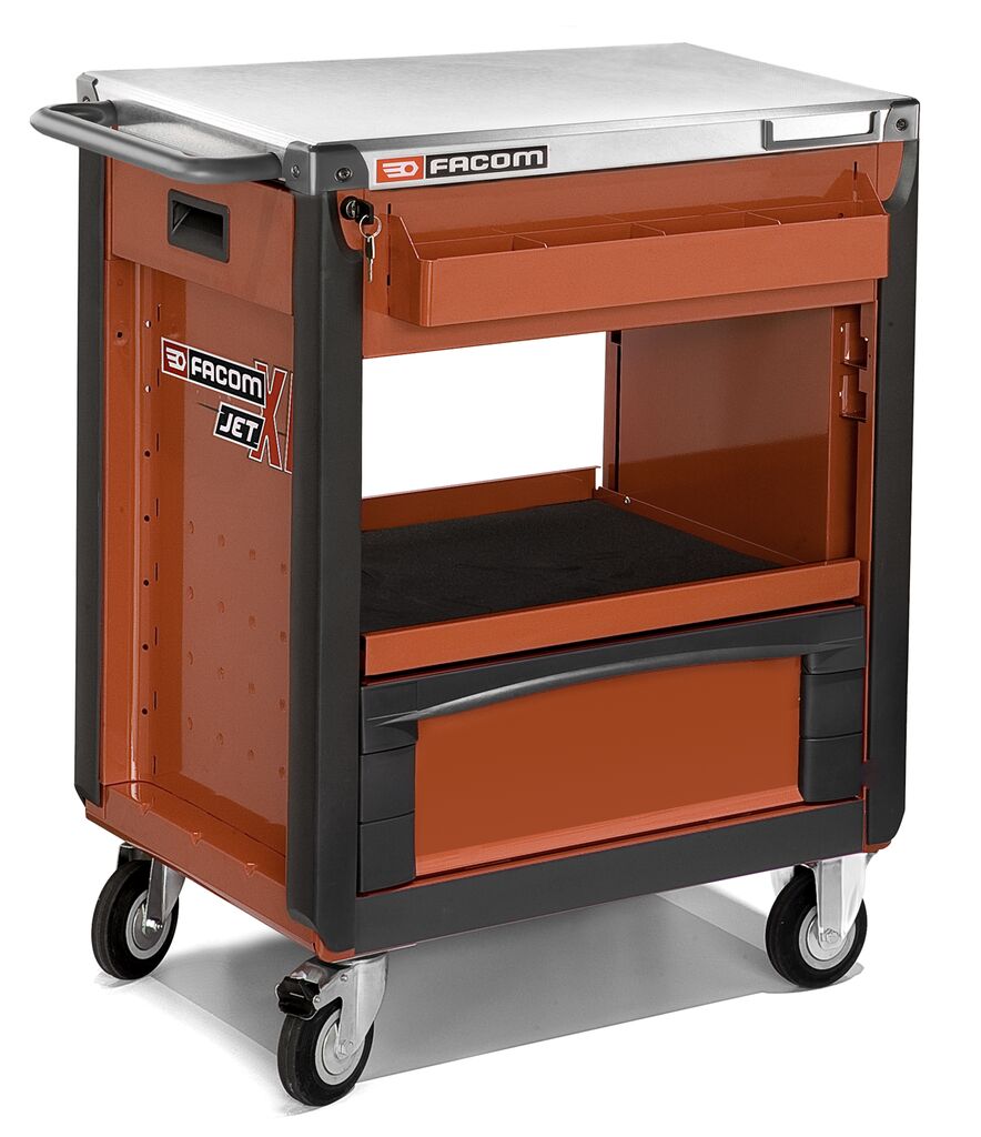 Mesa auxiliar de taller con ruedas - 3 cajones