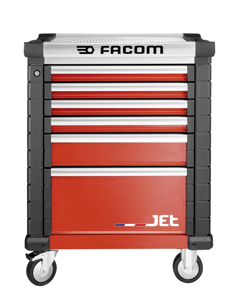 Carros JET + 6 cajones - 3 módulos por cajón rojo