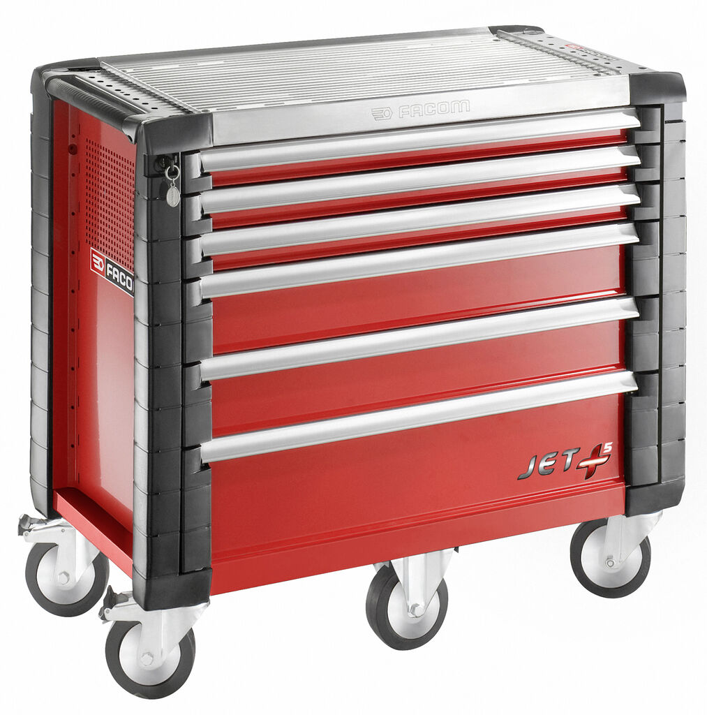 CARRO JETM5 - 6 CAJONES ROJO