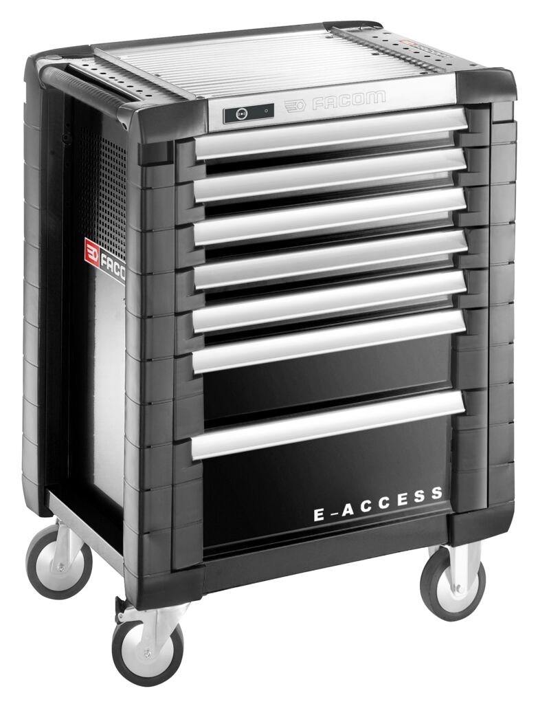 Carro móvil JET + 7 cajones - 3 módulos por cajón - gama E-ACCESS