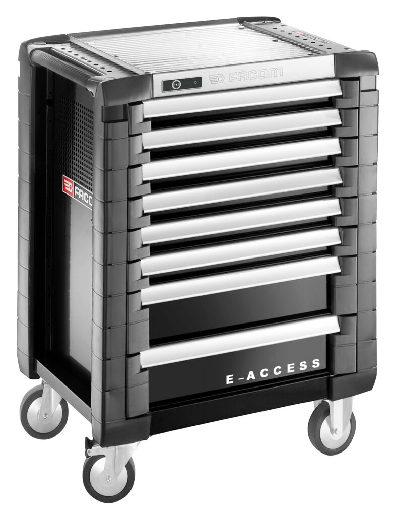 Carro móvil JET + 8 cajones - 3 módulos por cajón - gama E-ACCESS