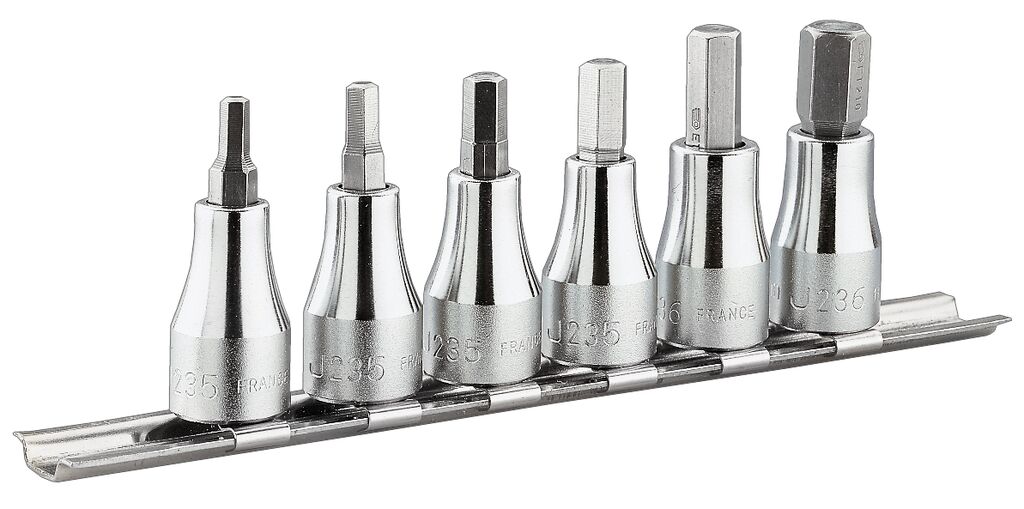 JUEGO DE 6 VASOS TVIS 3/8 RACK