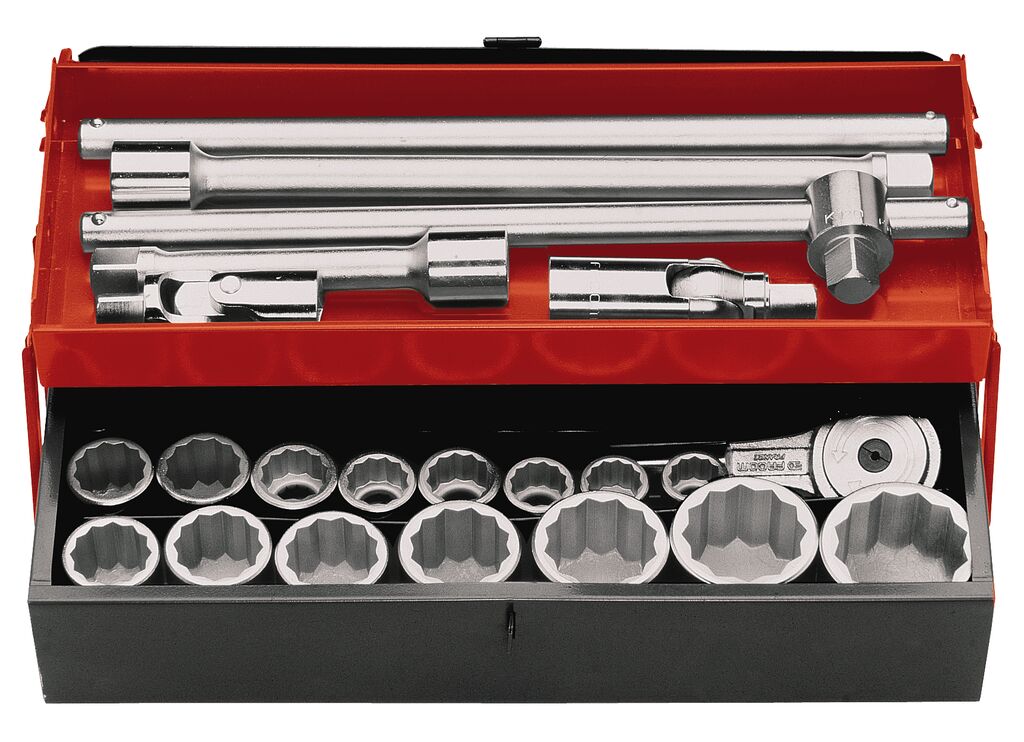 Cofre vasos 3/4” 12 caras métrico