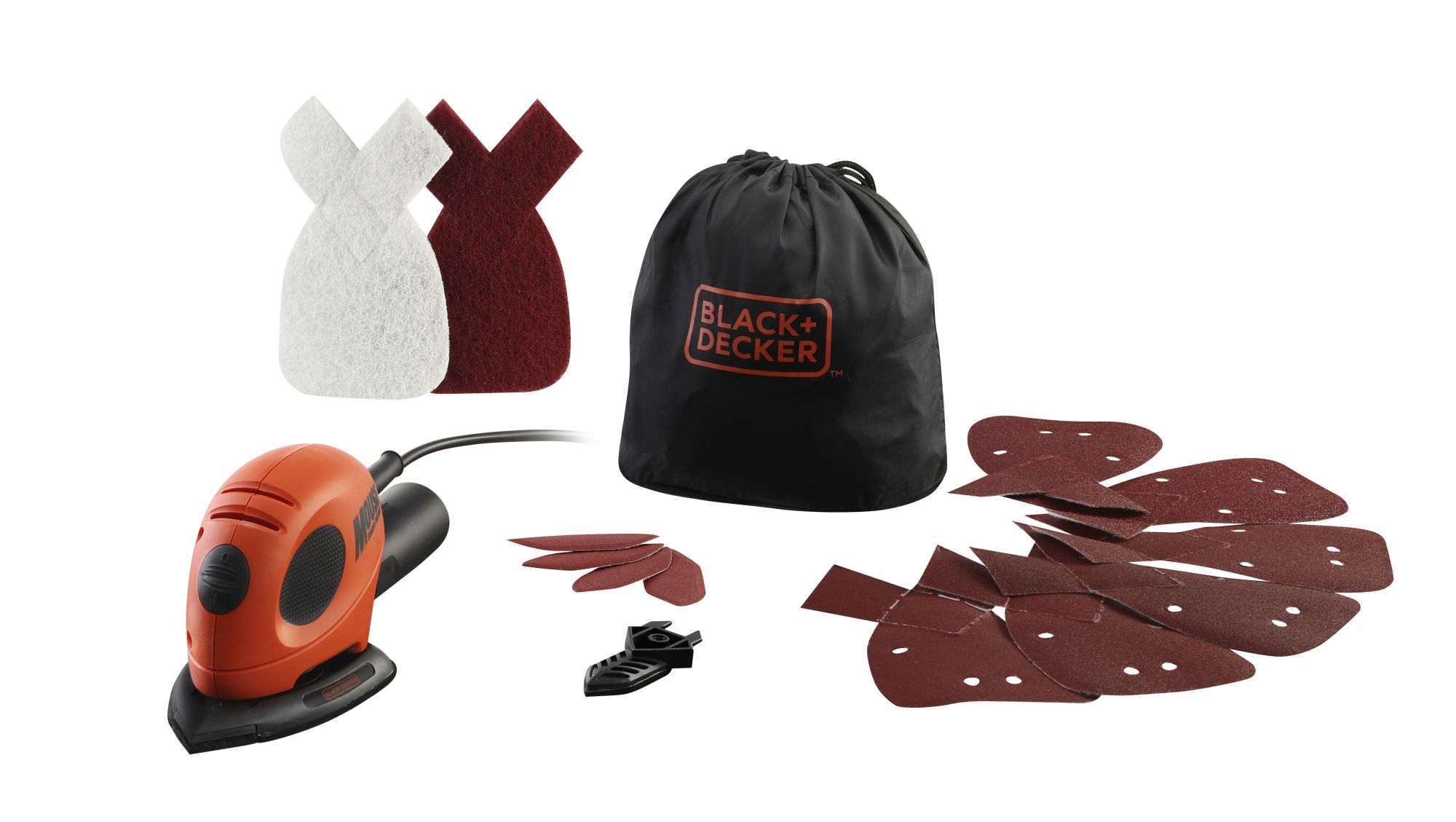 KA161BC-QS - Lijadora de detalle Mouse® 55W con 15 accesorios