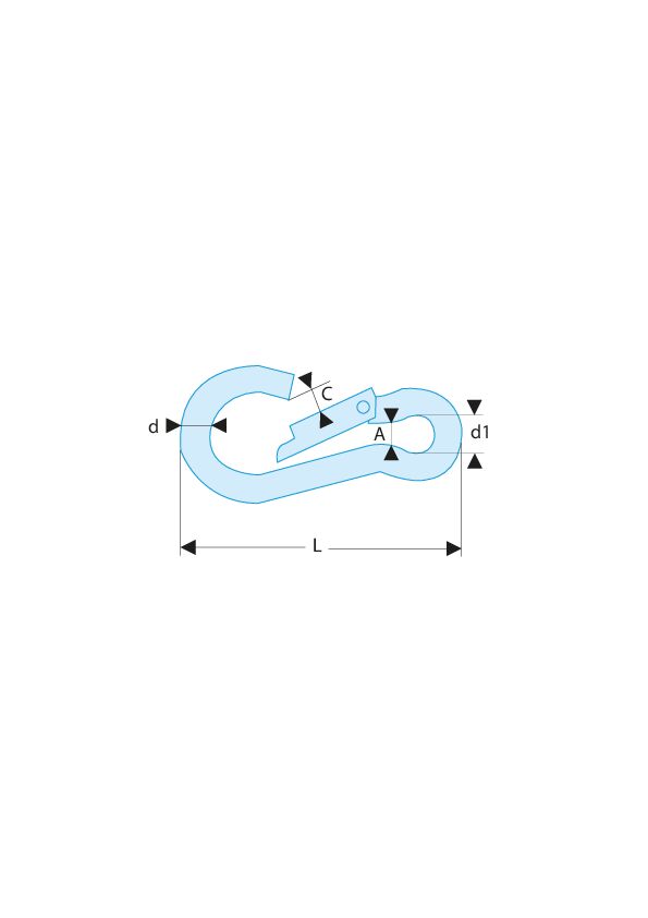 Mosquetón en acero inoxidable - SLS