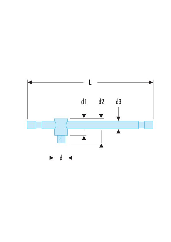 Mango corredizo de 1/4