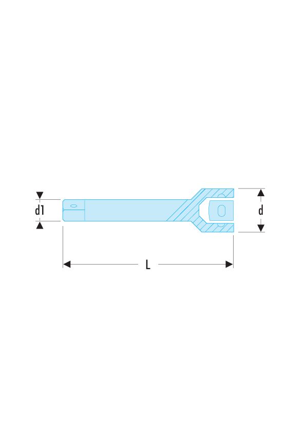 Alargadera flexible de 1/4