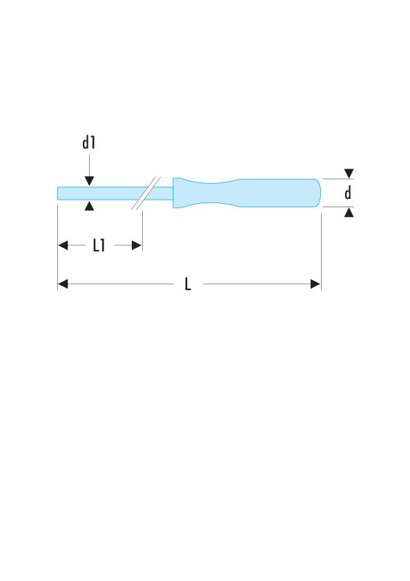 Mango destornillador 1/4
