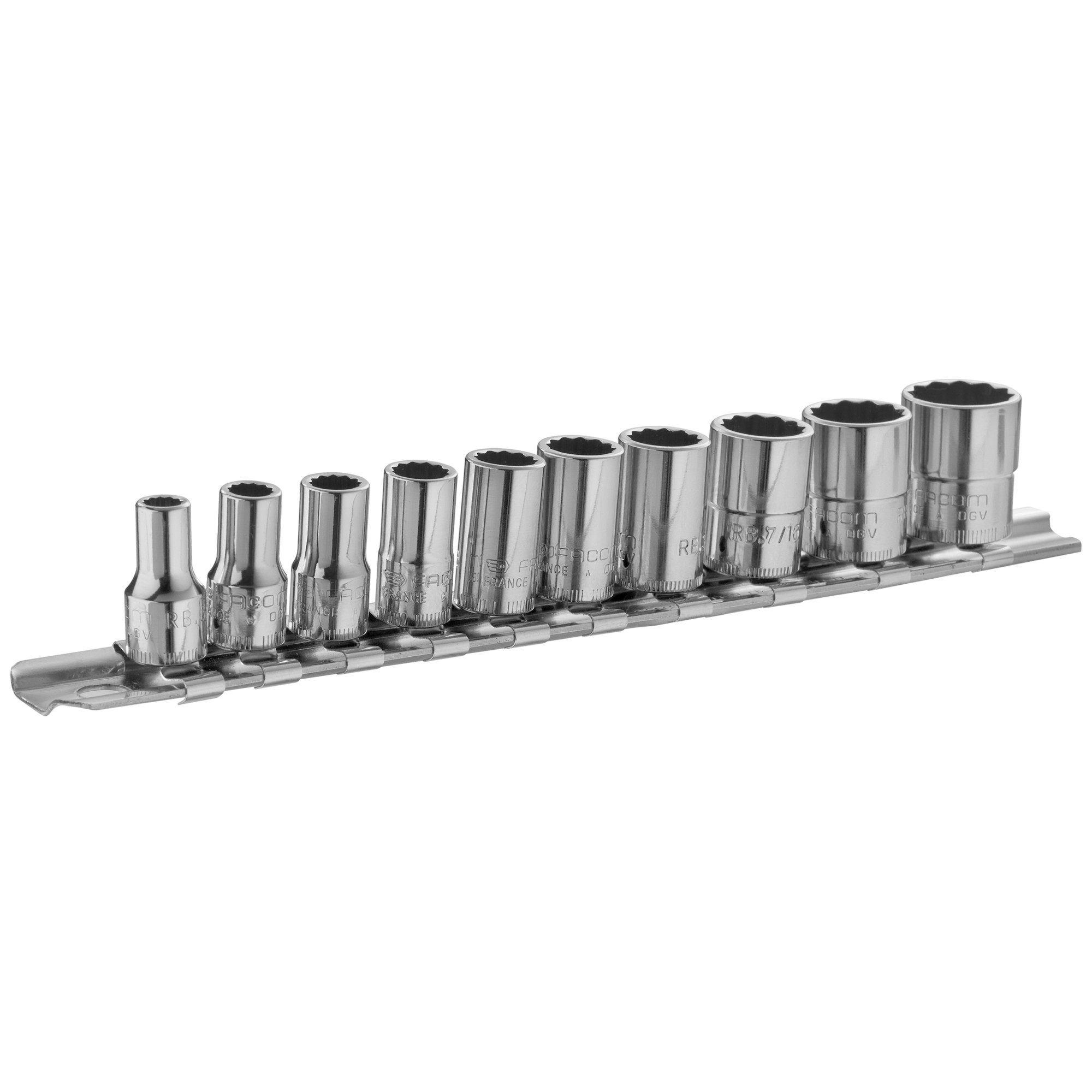 JUEGO 10 VASOS 1/4 - MM EN RACK