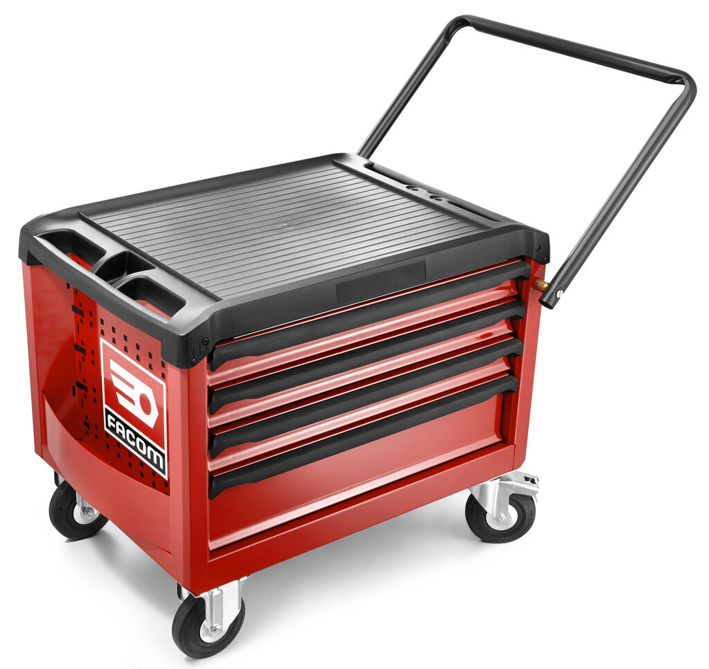 Cofre con ruedas -  4 cajones - 3 módulos por cajón