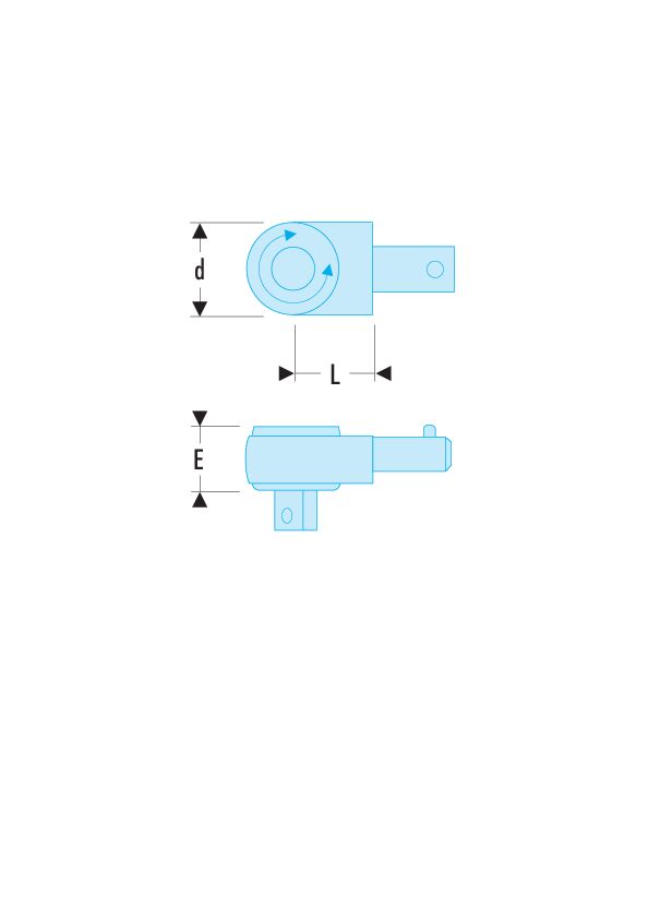 Trinquetes compactos - fijación 14 x 18 mm