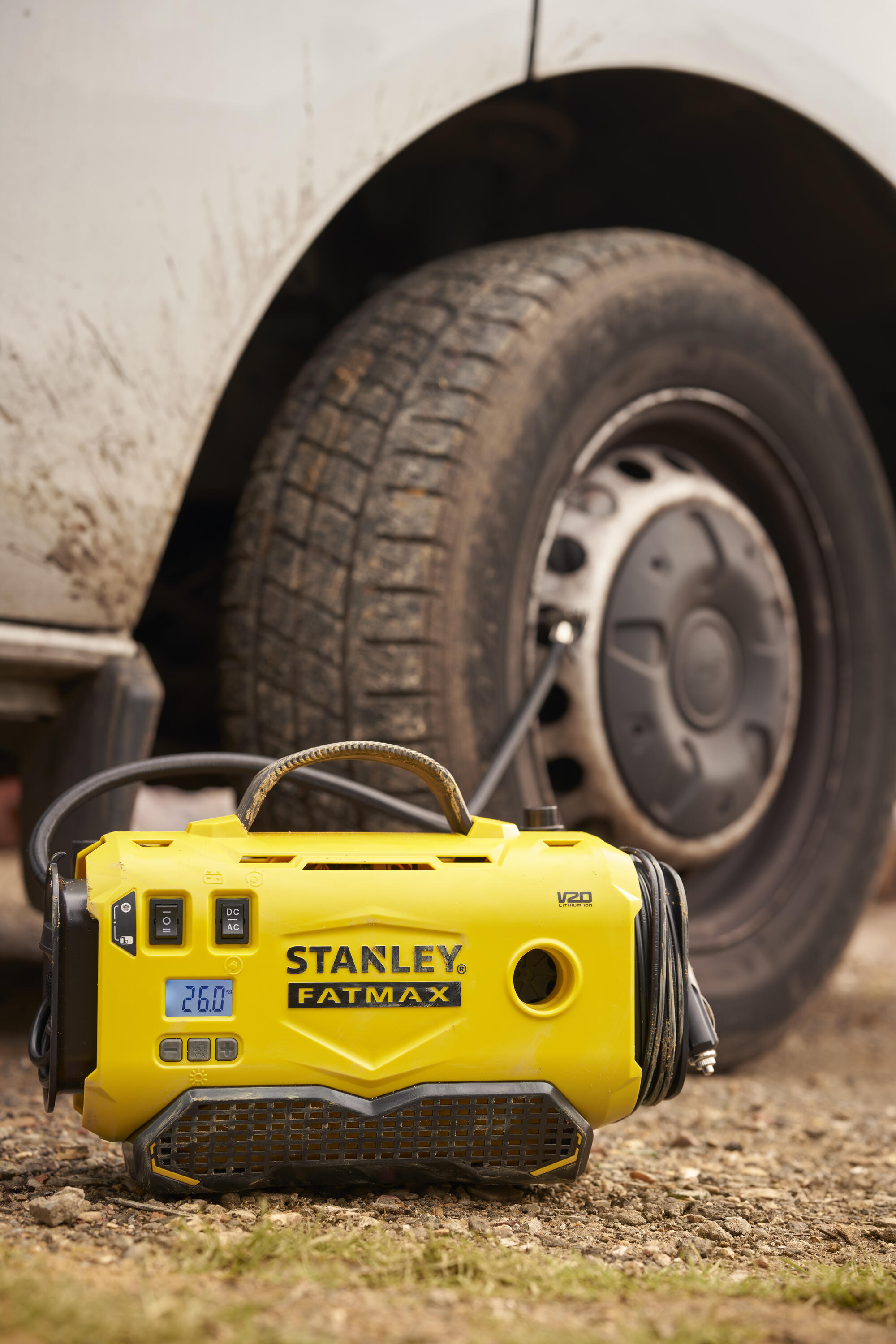 Inflador de Aire V20 18V sin batería/cargador