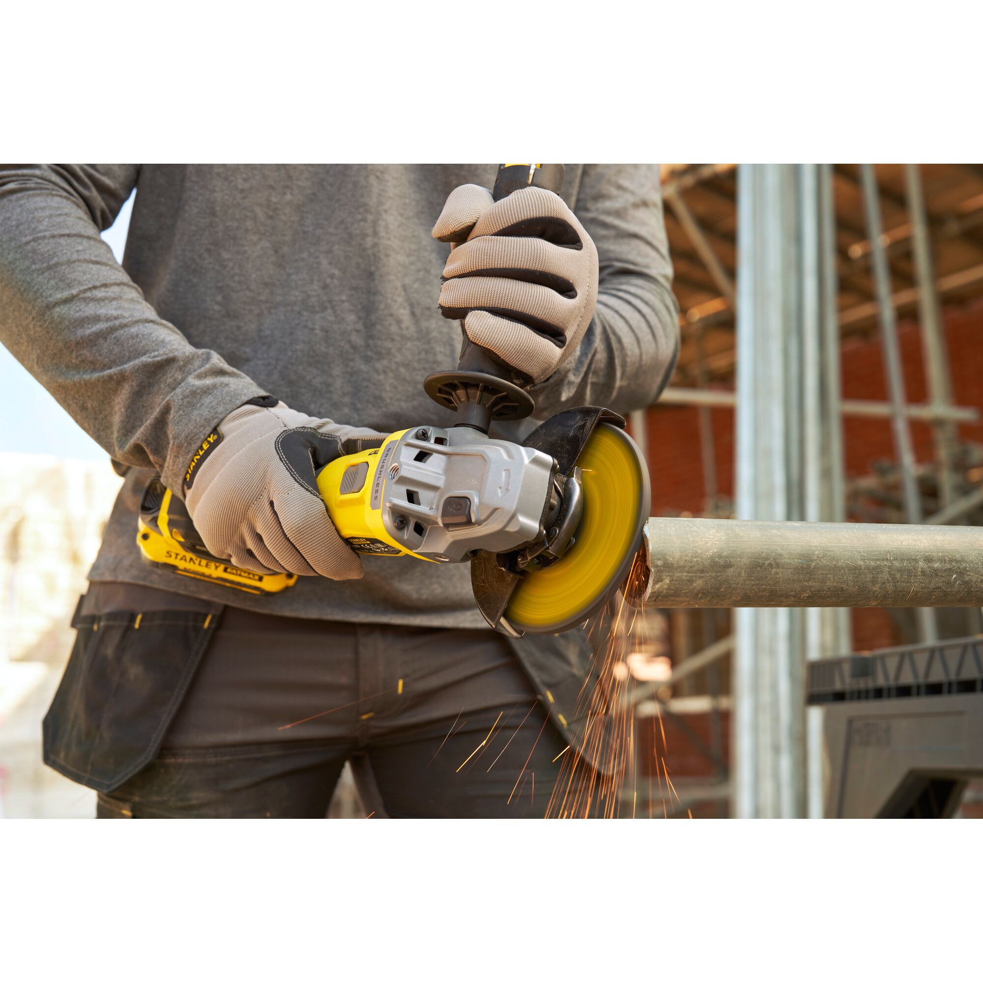 Mini-Amoladora BRUSHLESS V20 Li-Ion 18V 125mm sin batería/cargador.