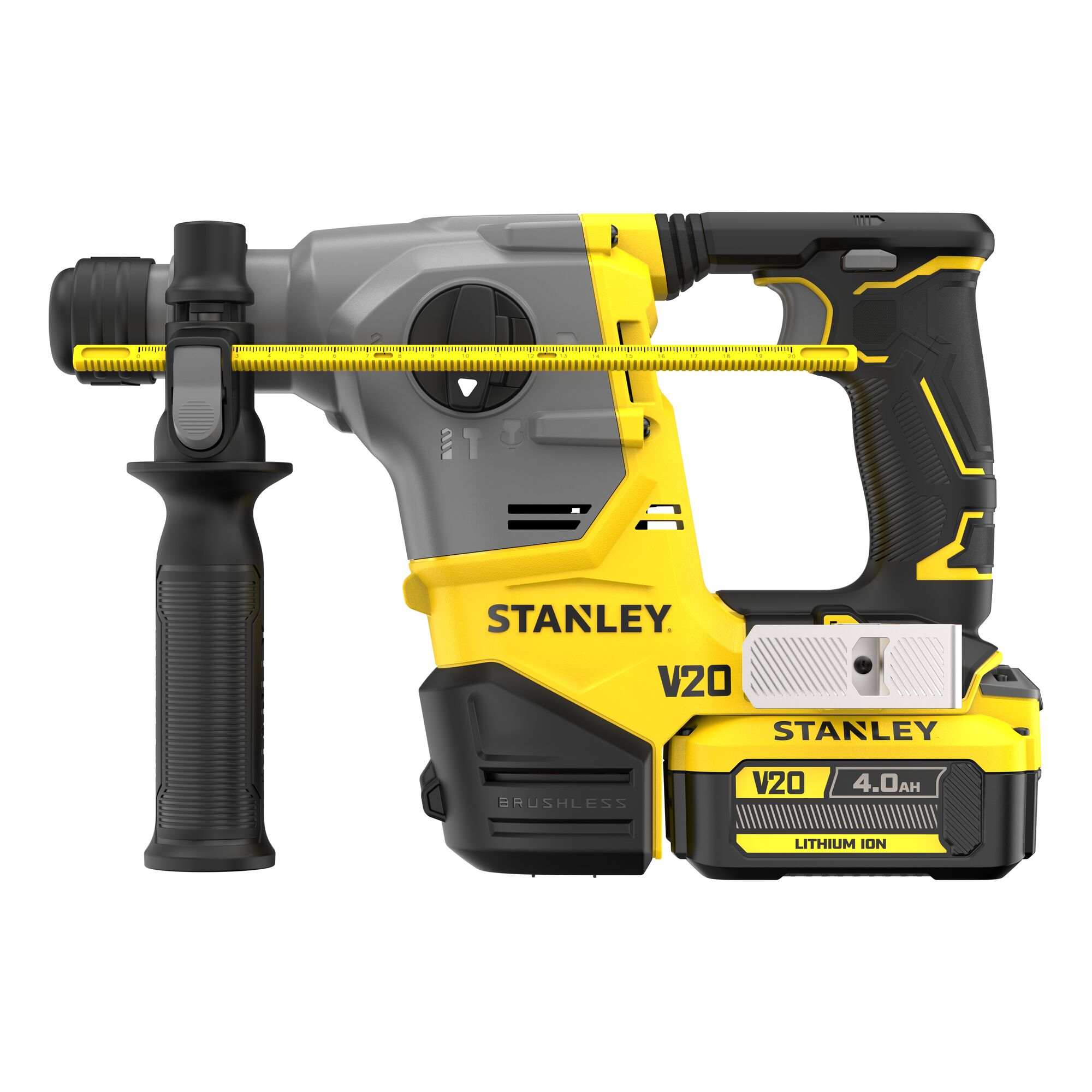 Martillo SDS-Plus Compacto BRUSHLESS V20 Li-Ion 18V 2,5J (EPTA). Incluye 1 batería Li-Ion 4Ah, cargador y maletín Pro-Stack.