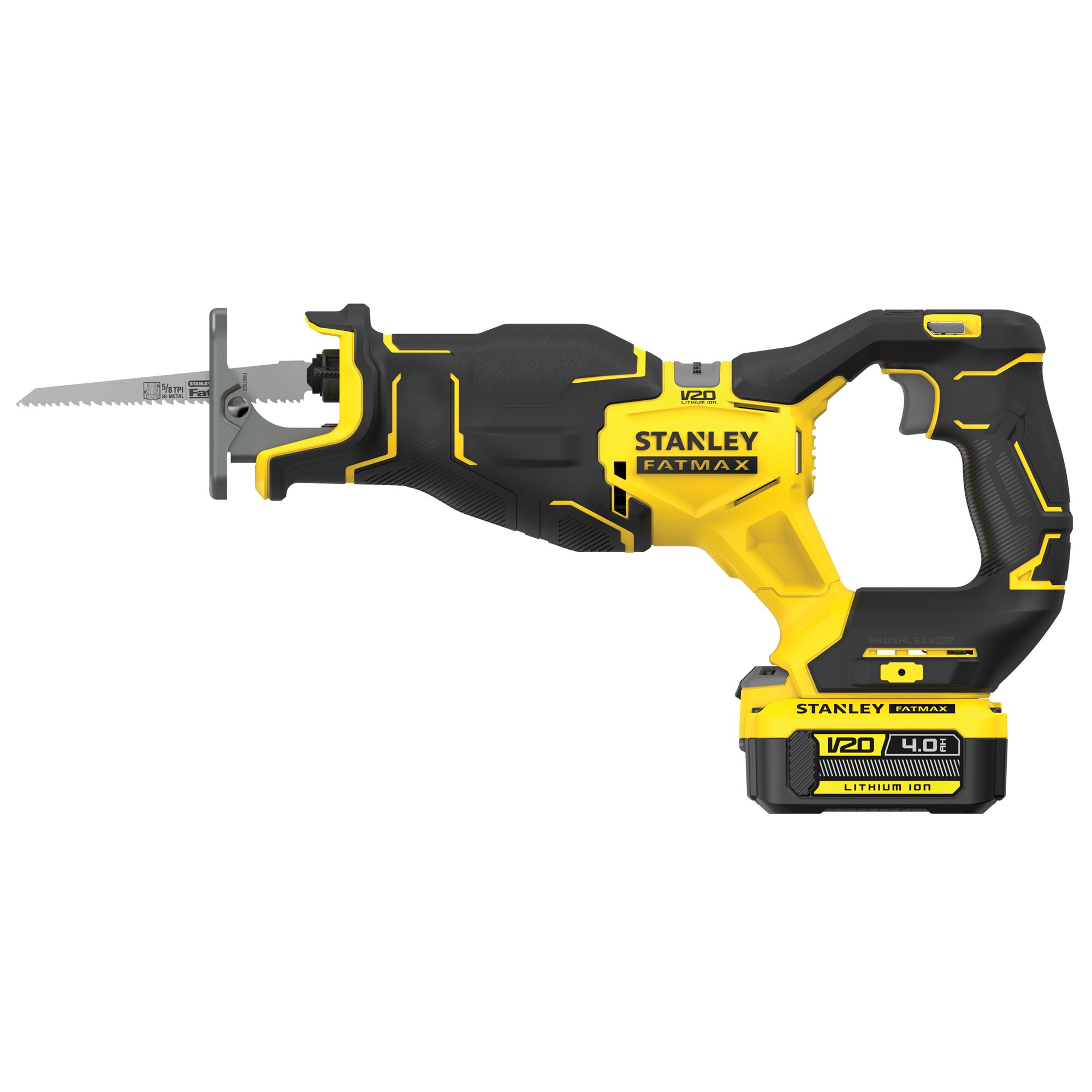 Sierra Sable BRUSHLESS V20 Li-Ion 18V con batería, cargador y maletín ProStack.