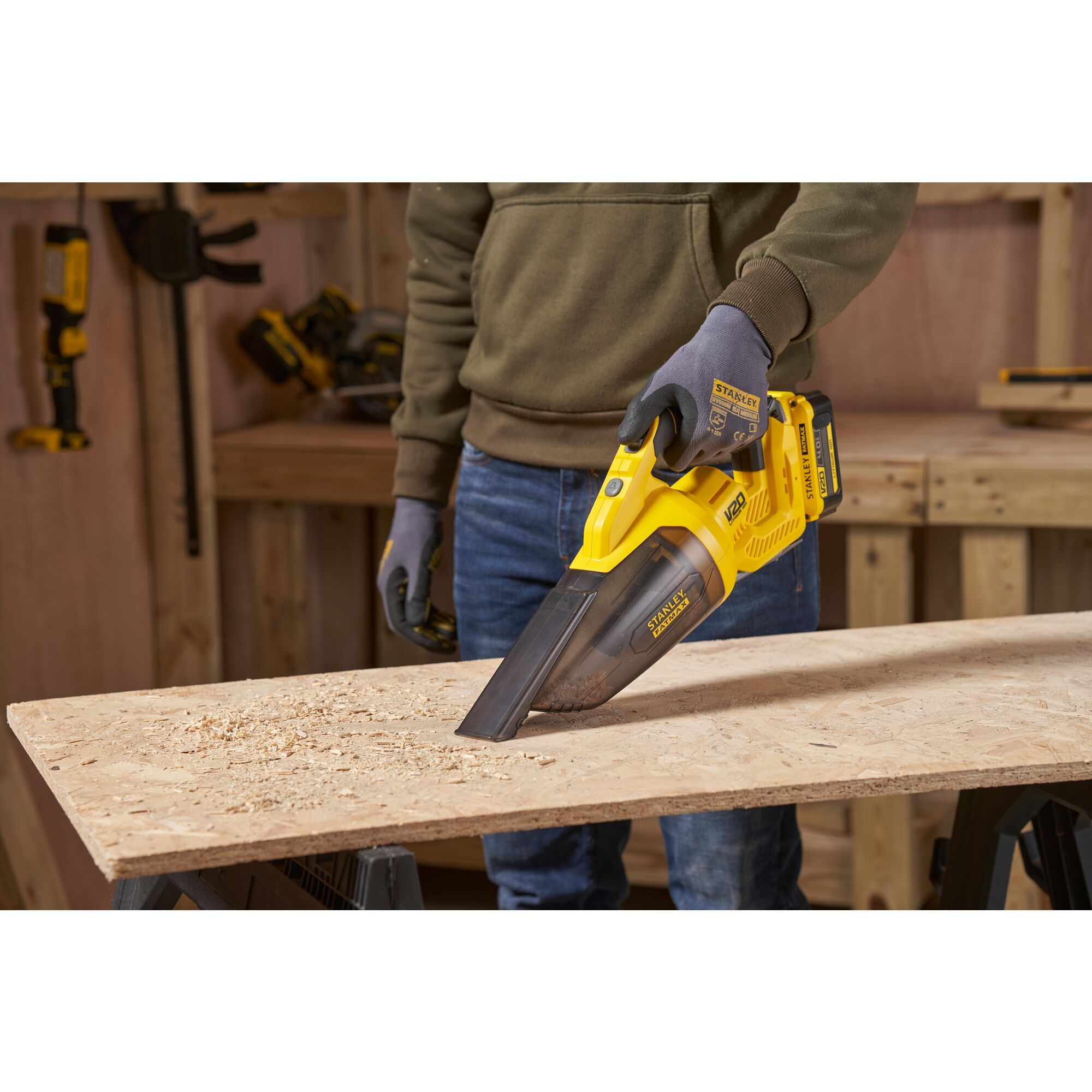 Aspirador Sólidos V20 Li-Ion 18V 2en1. Sin cargador/batería