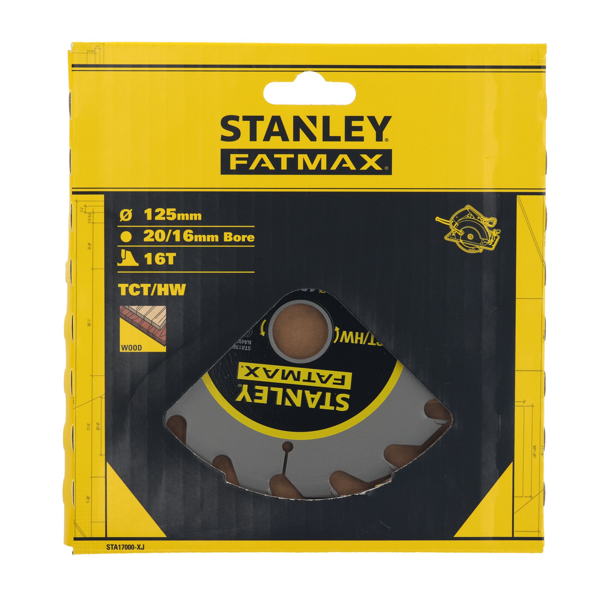 Disco de corte TCT/HW 125x20/16mm - 16 Dientes