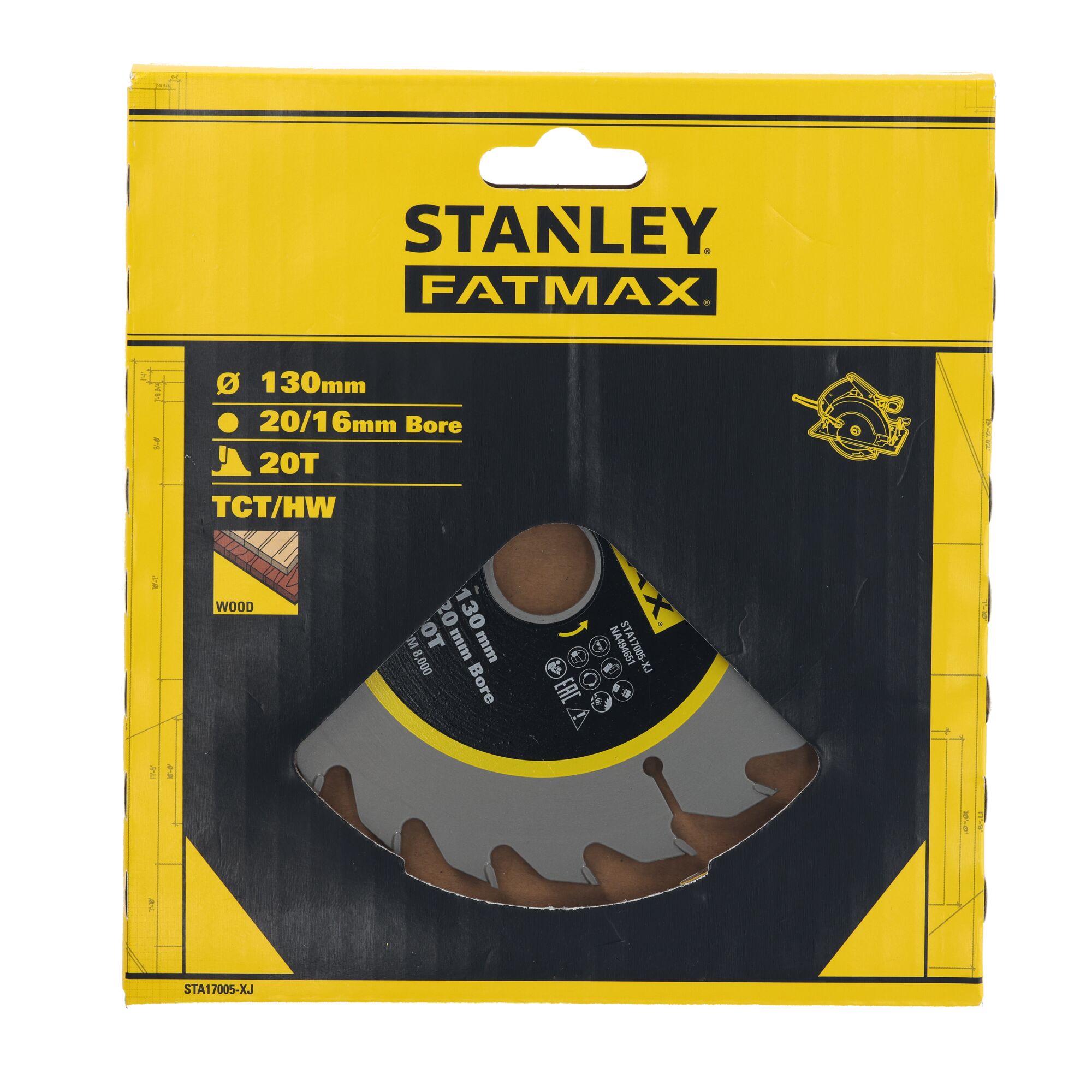 Disco de corte TCT/HW 130x20/16mm - 20 Dientes