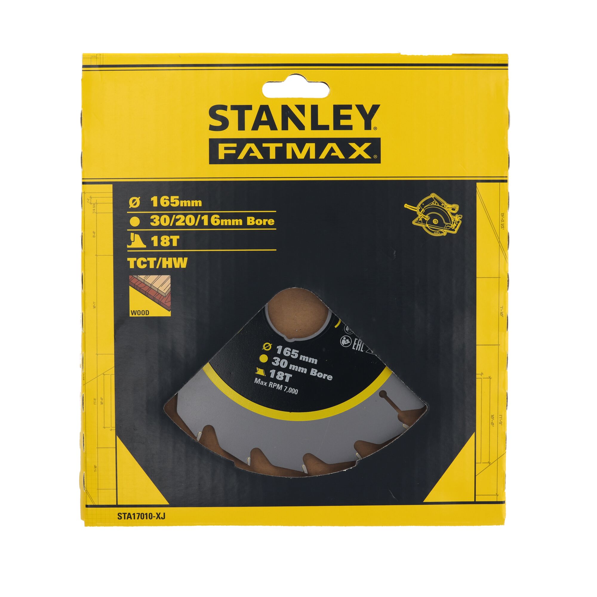 Disco de corte TCT/HW 165x30/20/16mm - 18 Dientes