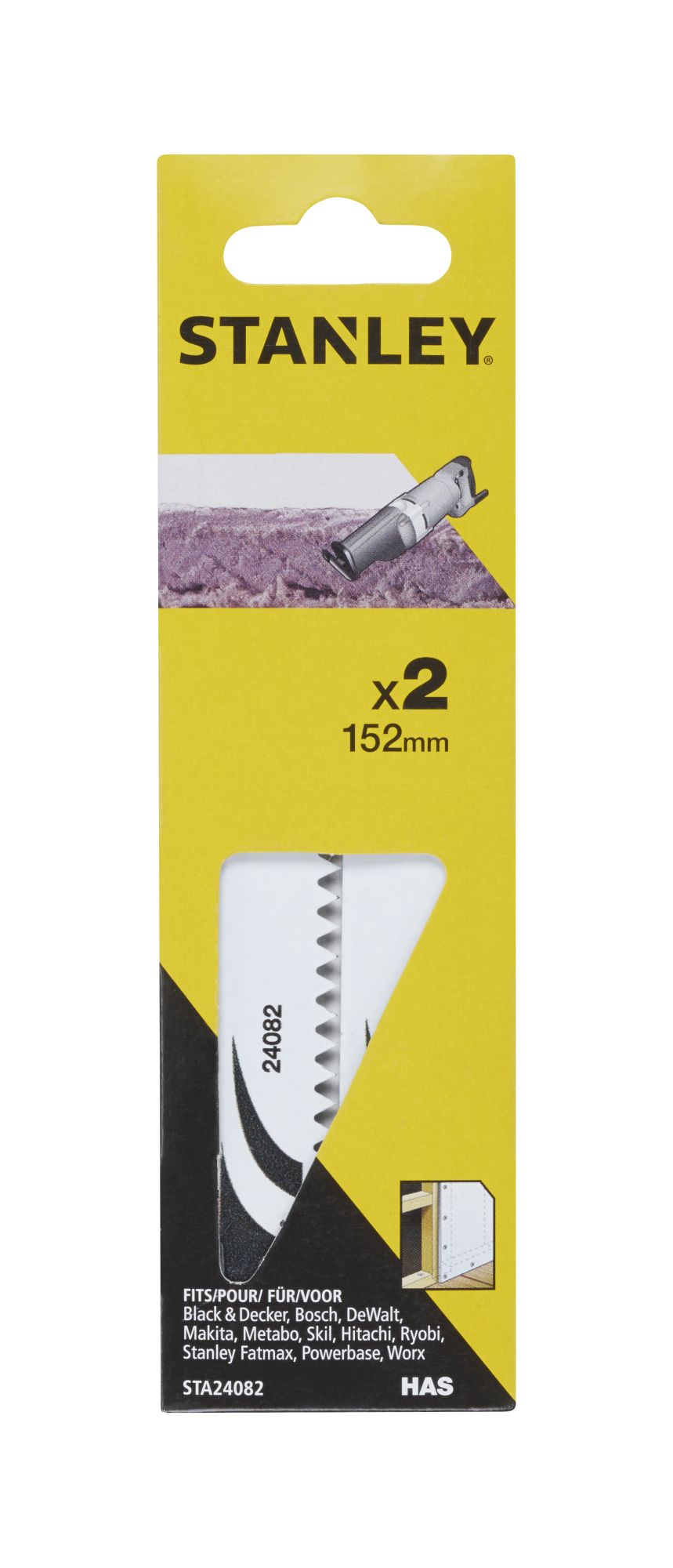 2 Hojas de Sierra sable hormigón y hormigón Celular