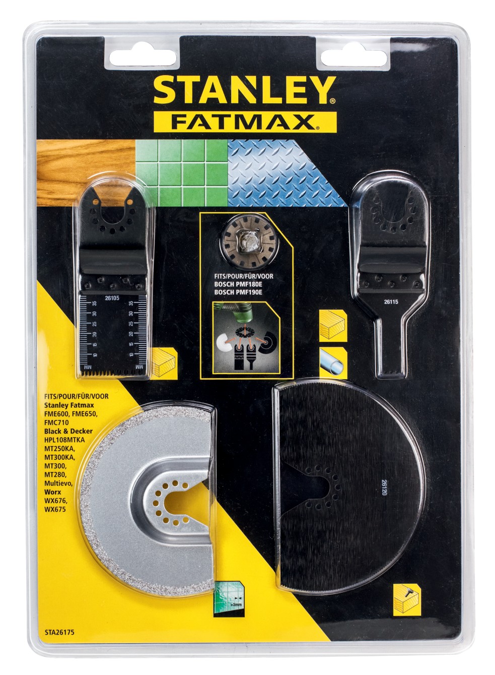 Juego con raspador y accesorios para cortar las juntas