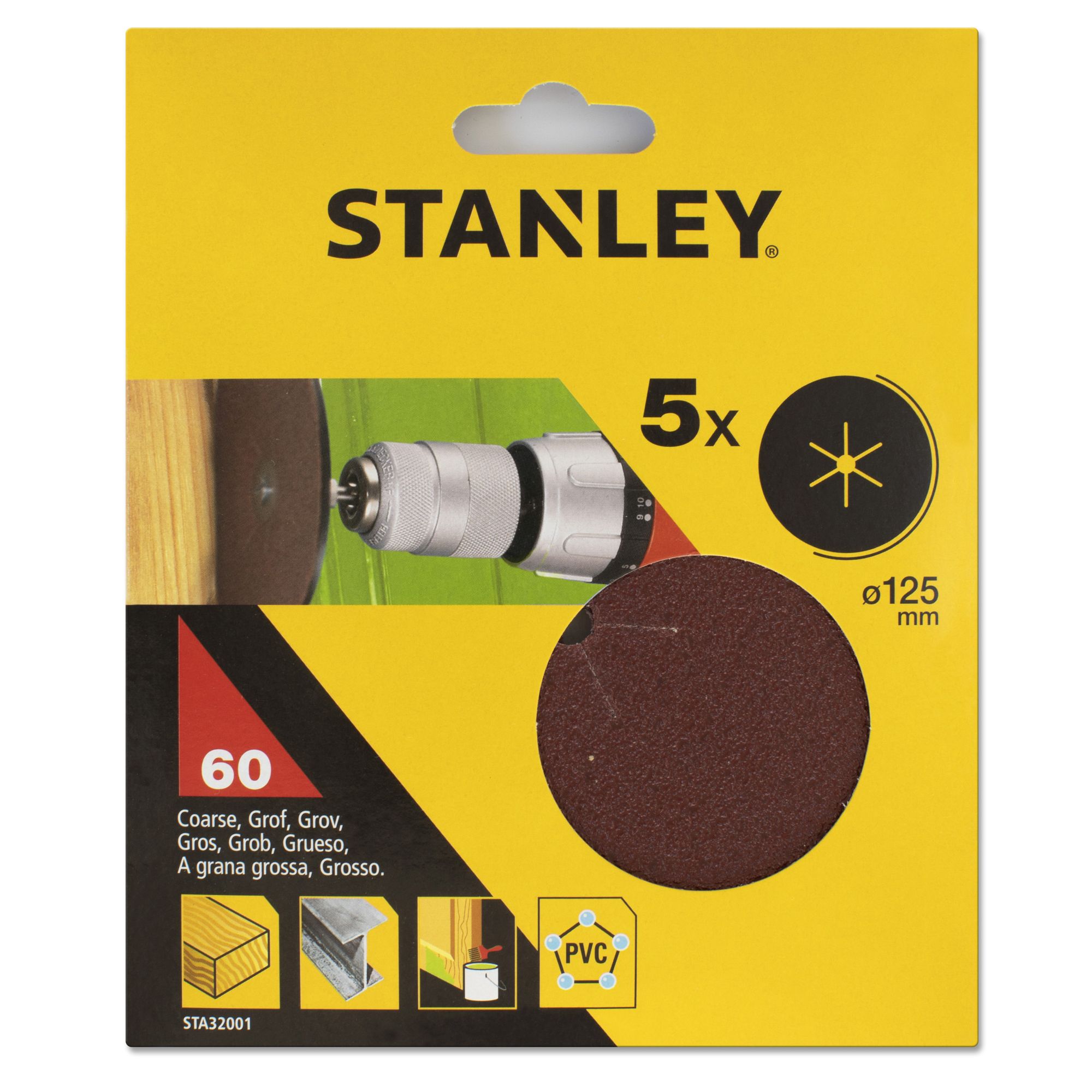 5 Discos de lija ø 125mm