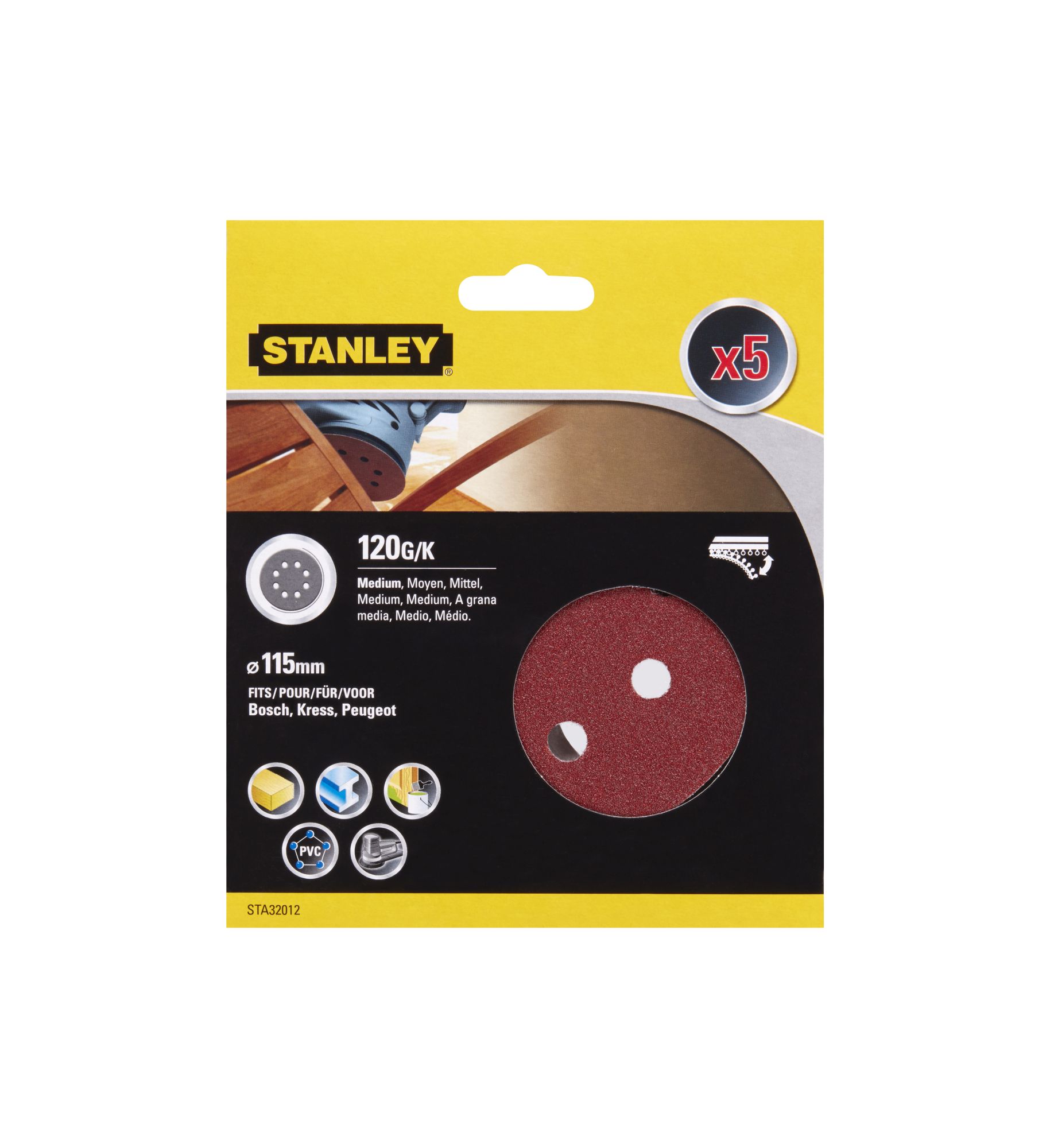 5 Discos ø 115 mm