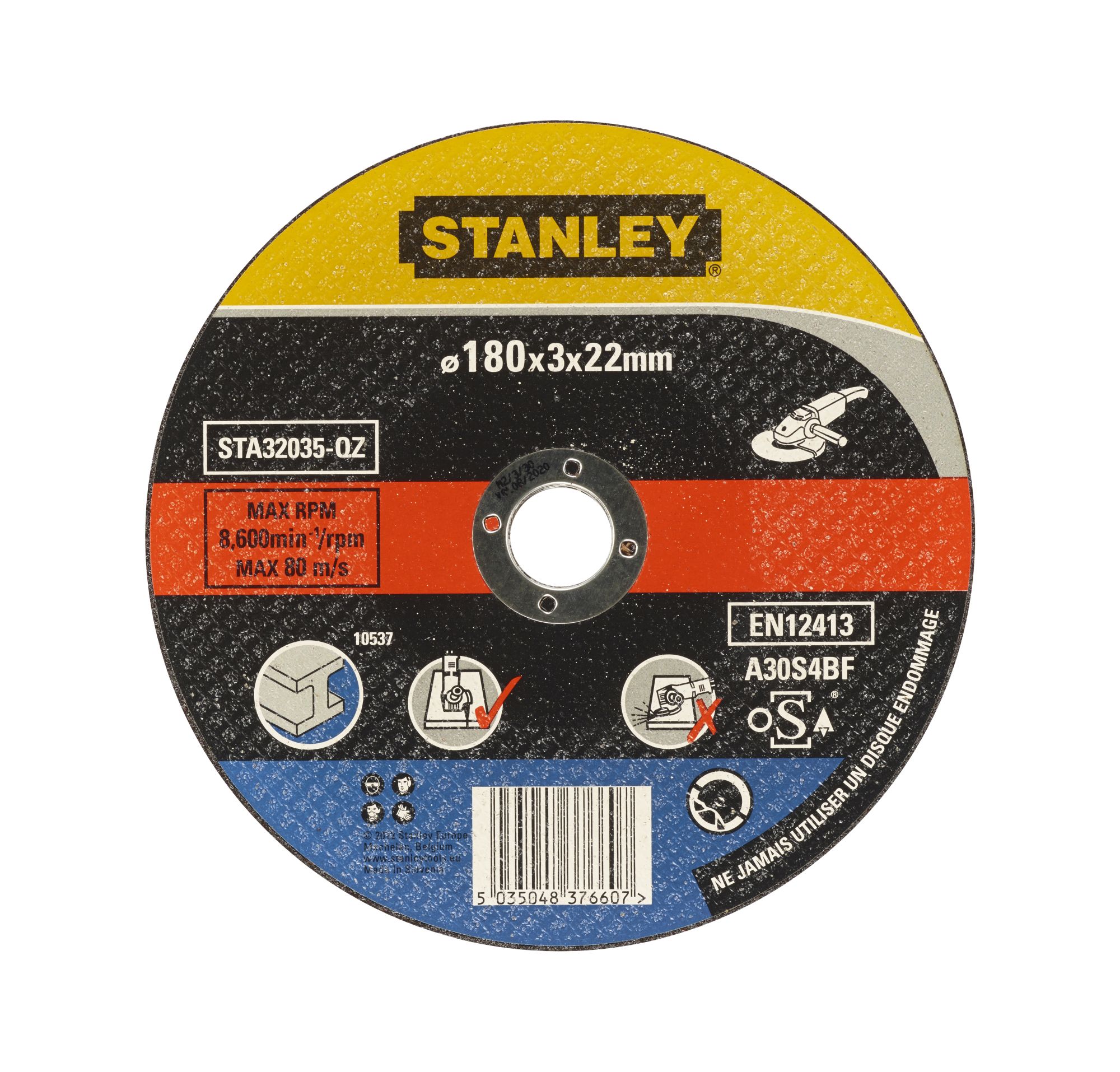 Disco de corte para metalø 180 mm