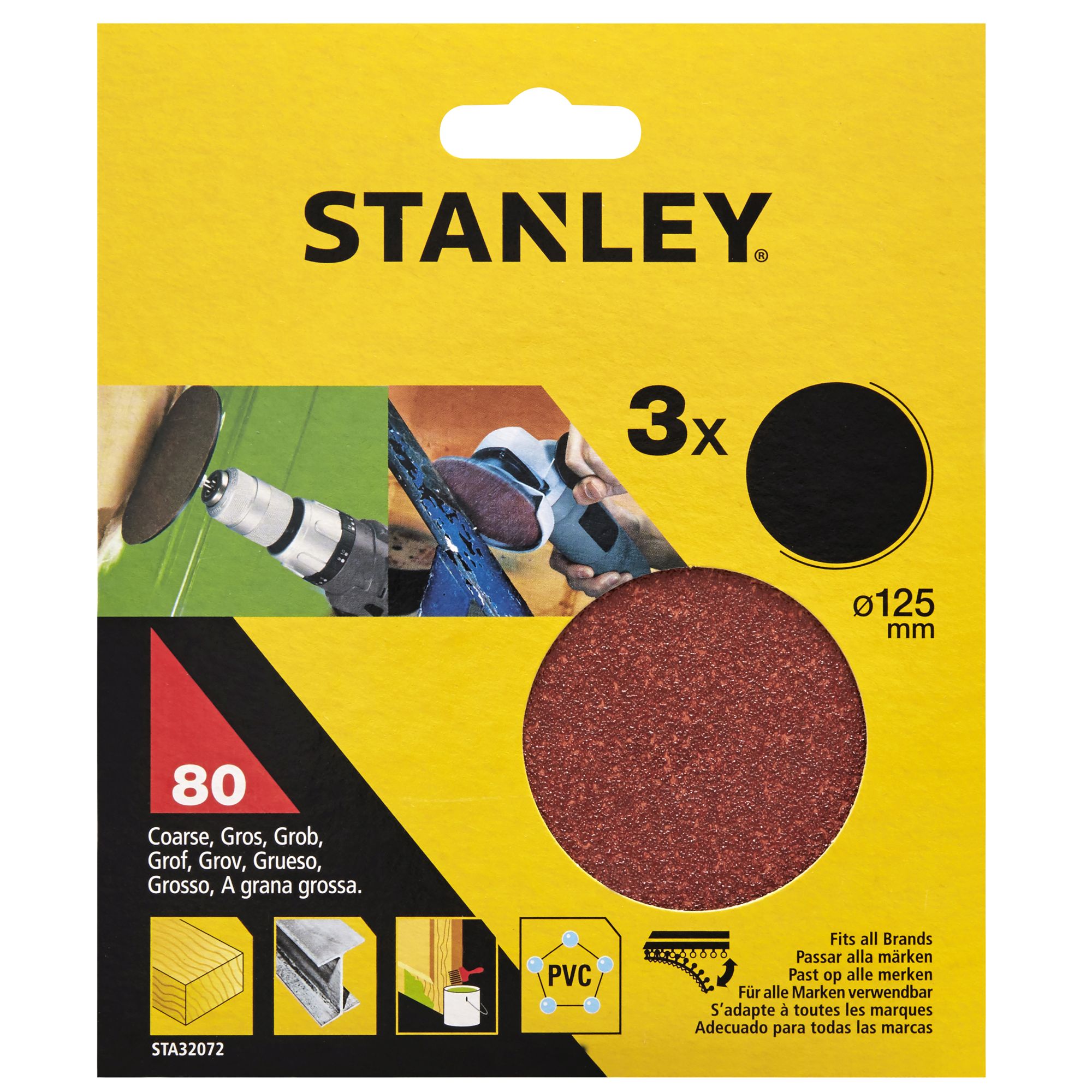 3 discos 125mm para amoladoras y taladros. Autoadherentes