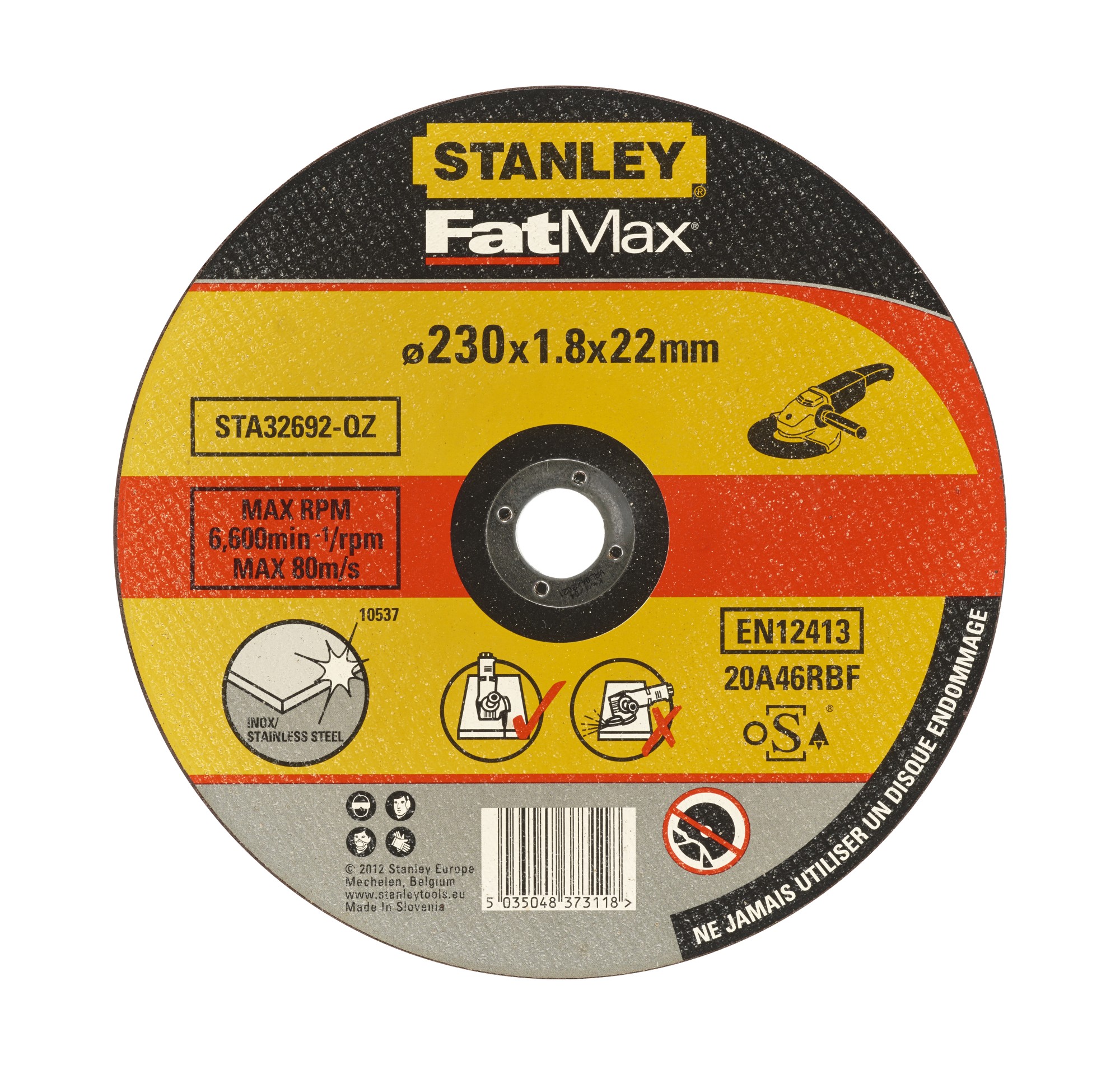 Disco de Abrasivo para corte en acero inoxidable 230x1.8