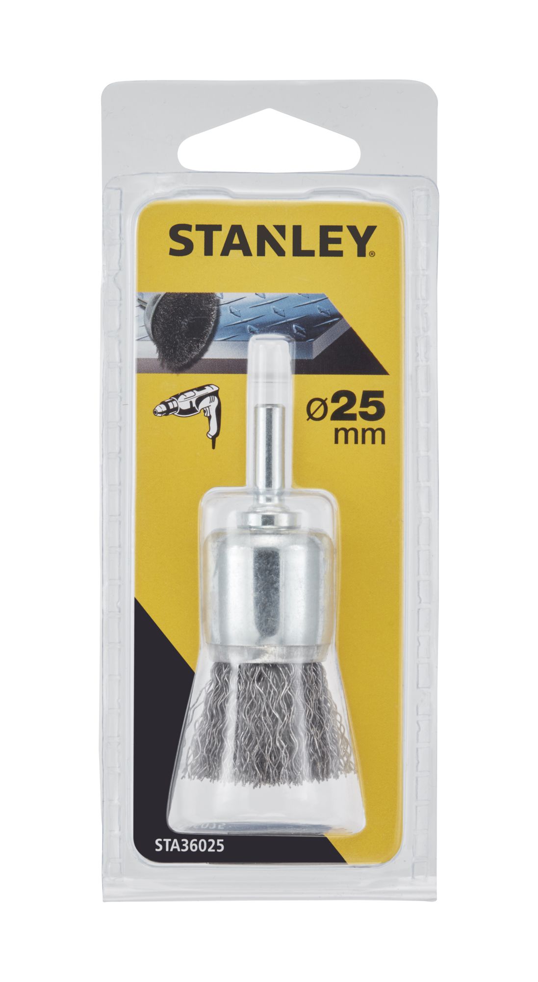 Cepillo de brocha ø 25 mm.  Uso en metal.