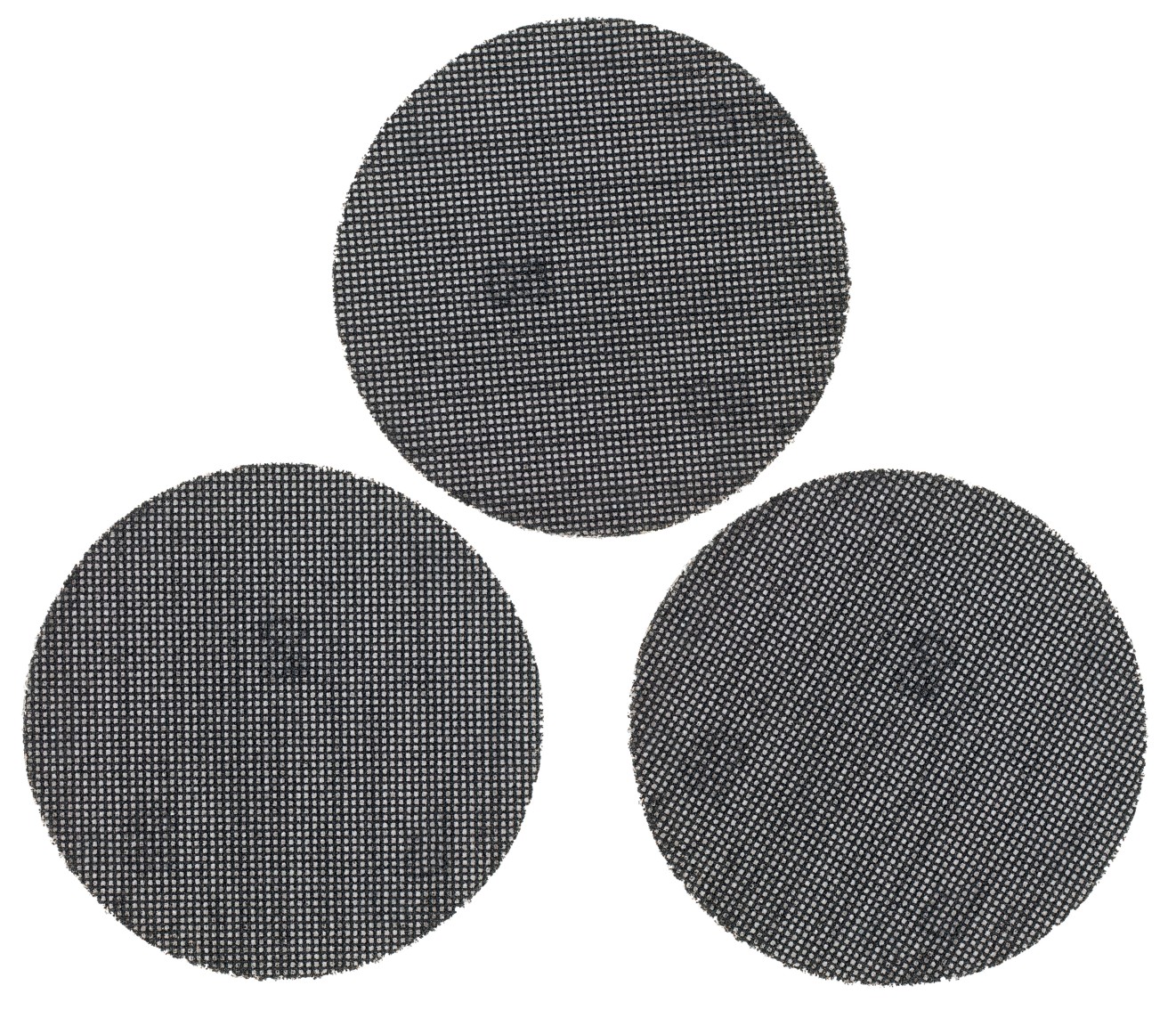 3 hojas de lija de malla 125mm para multilijadora, con velcro.  Grano 80
