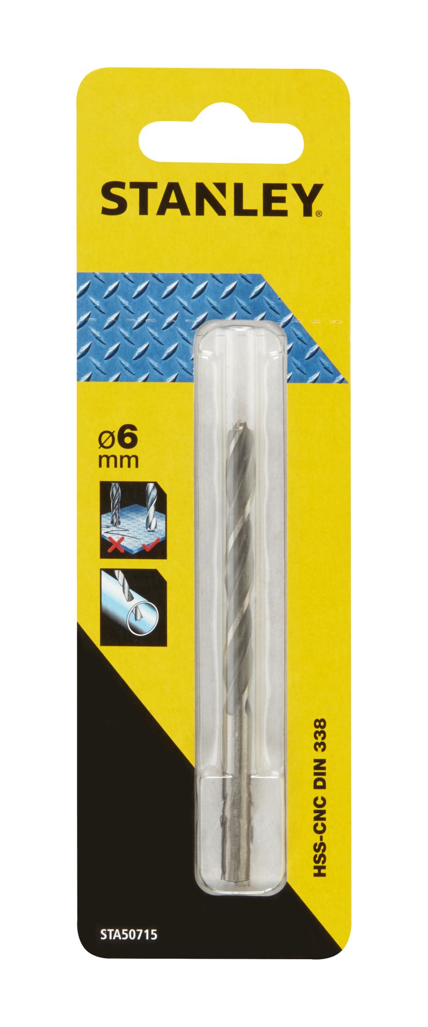 Broca HSS-CNC para metal  ø 6mm